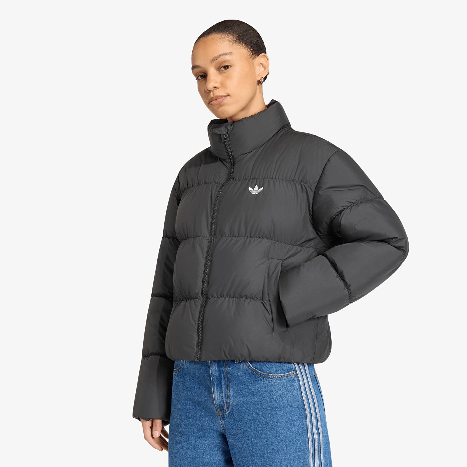 Dámské bundy adidas Short Padded Jacket Black
