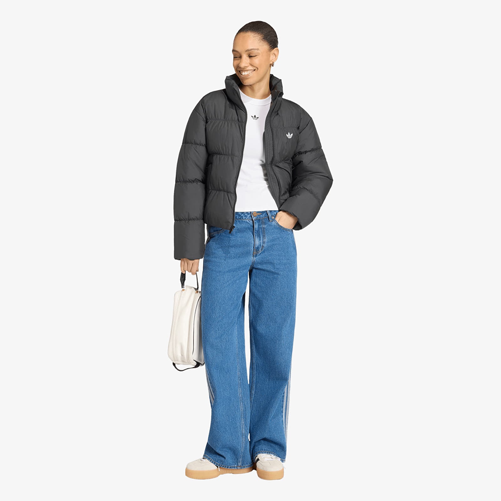 Dámské bundy adidas Short Padded Jacket Black