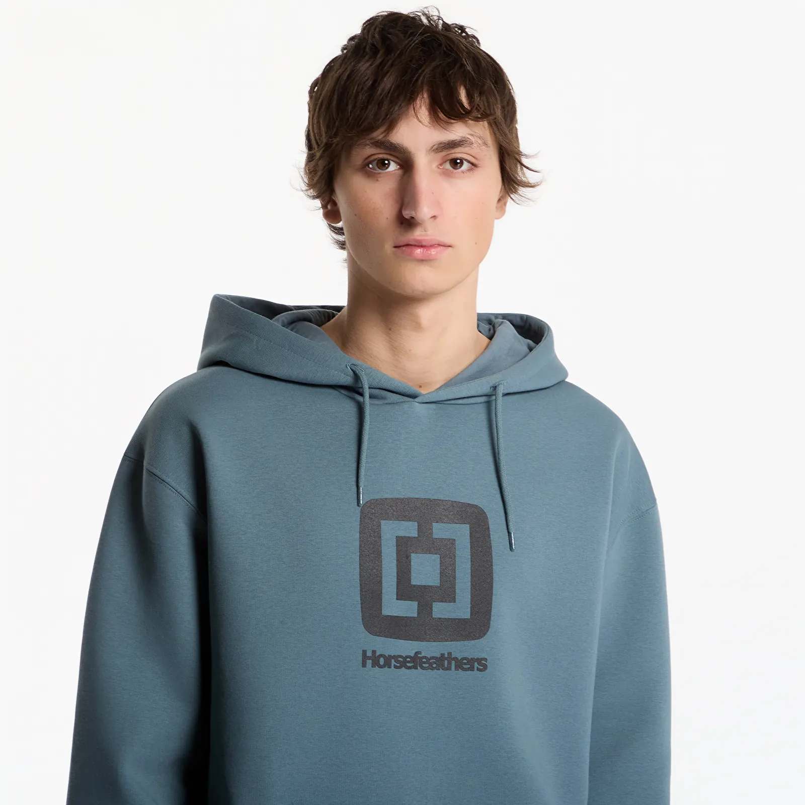 Felpe con cappuccio uomo Horsefeathers Fair Sweatshirt Storm