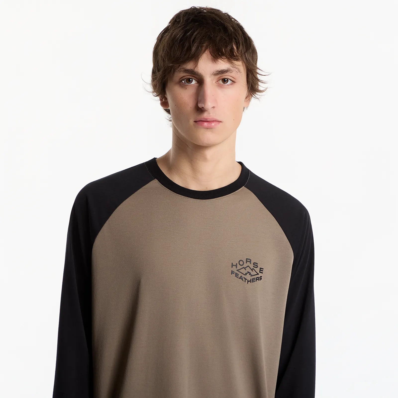 Heren T-shirts Horsefeathers Shank Ls T-Shirt Fossil
