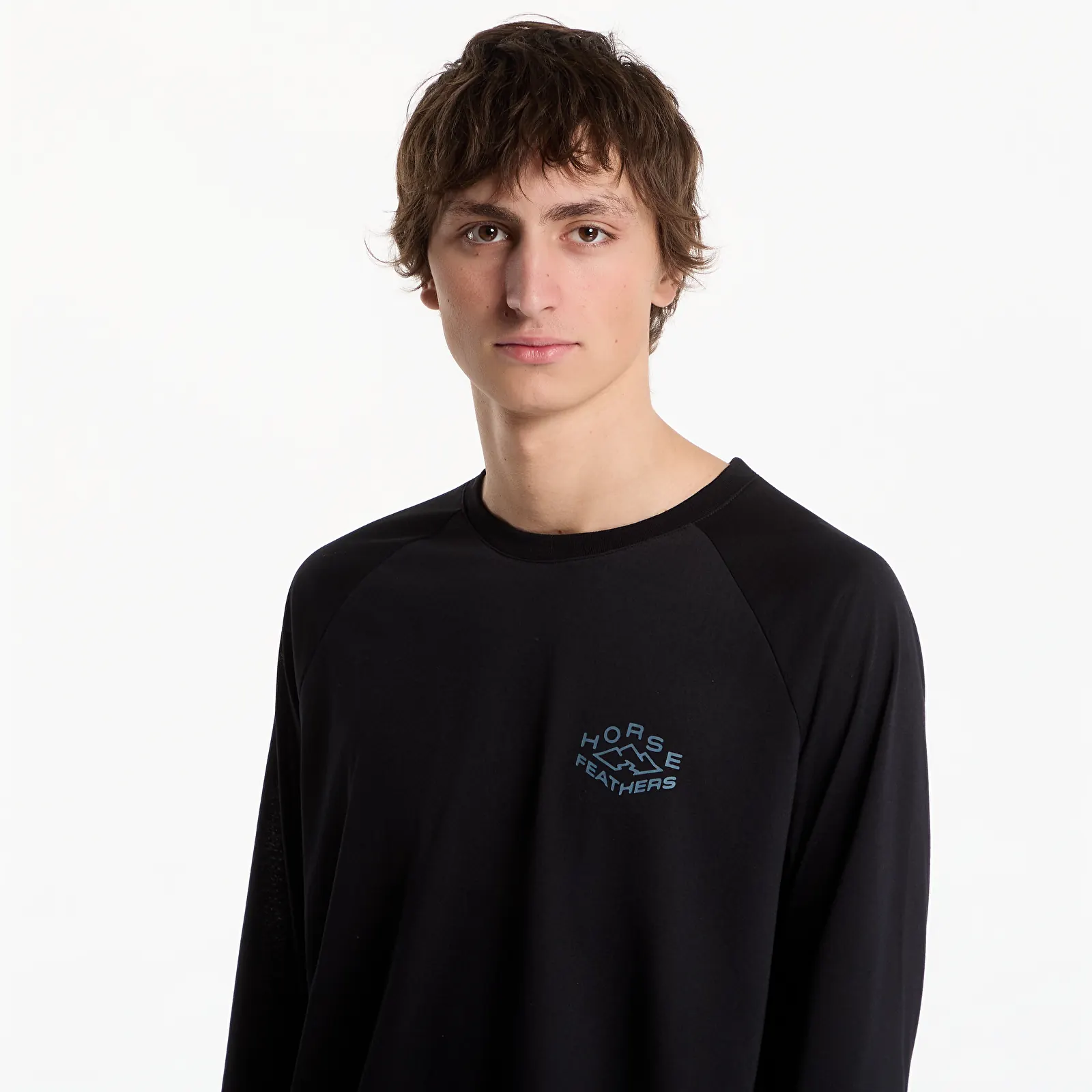 Heren T-shirts Horsefeathers Shank Ls T-Shirt Black
