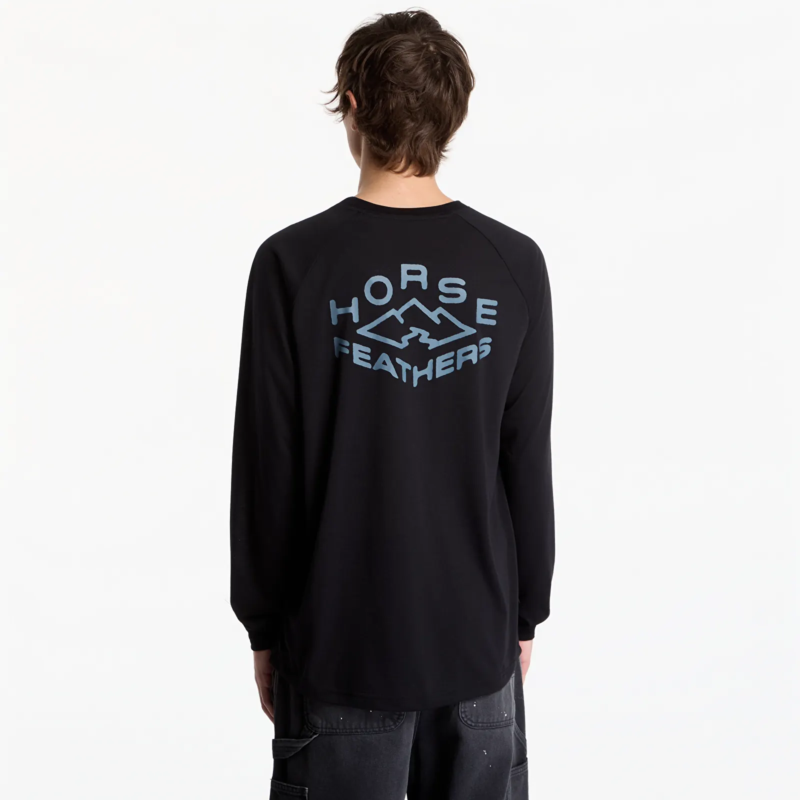 Heren T-shirts Horsefeathers Shank Ls T-Shirt Black