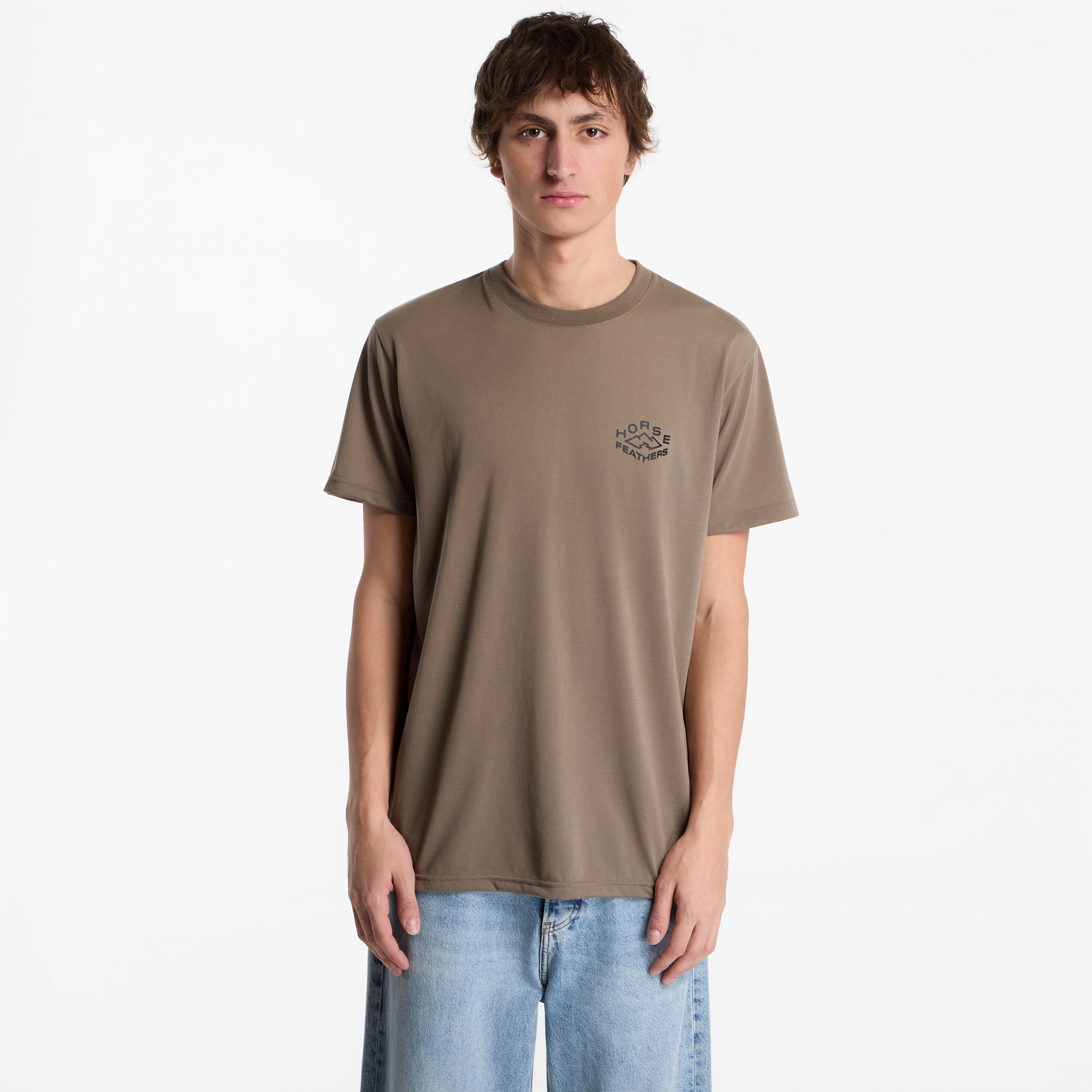 Тениска Horsefeathers Shank T-Shirt Fossil XXL