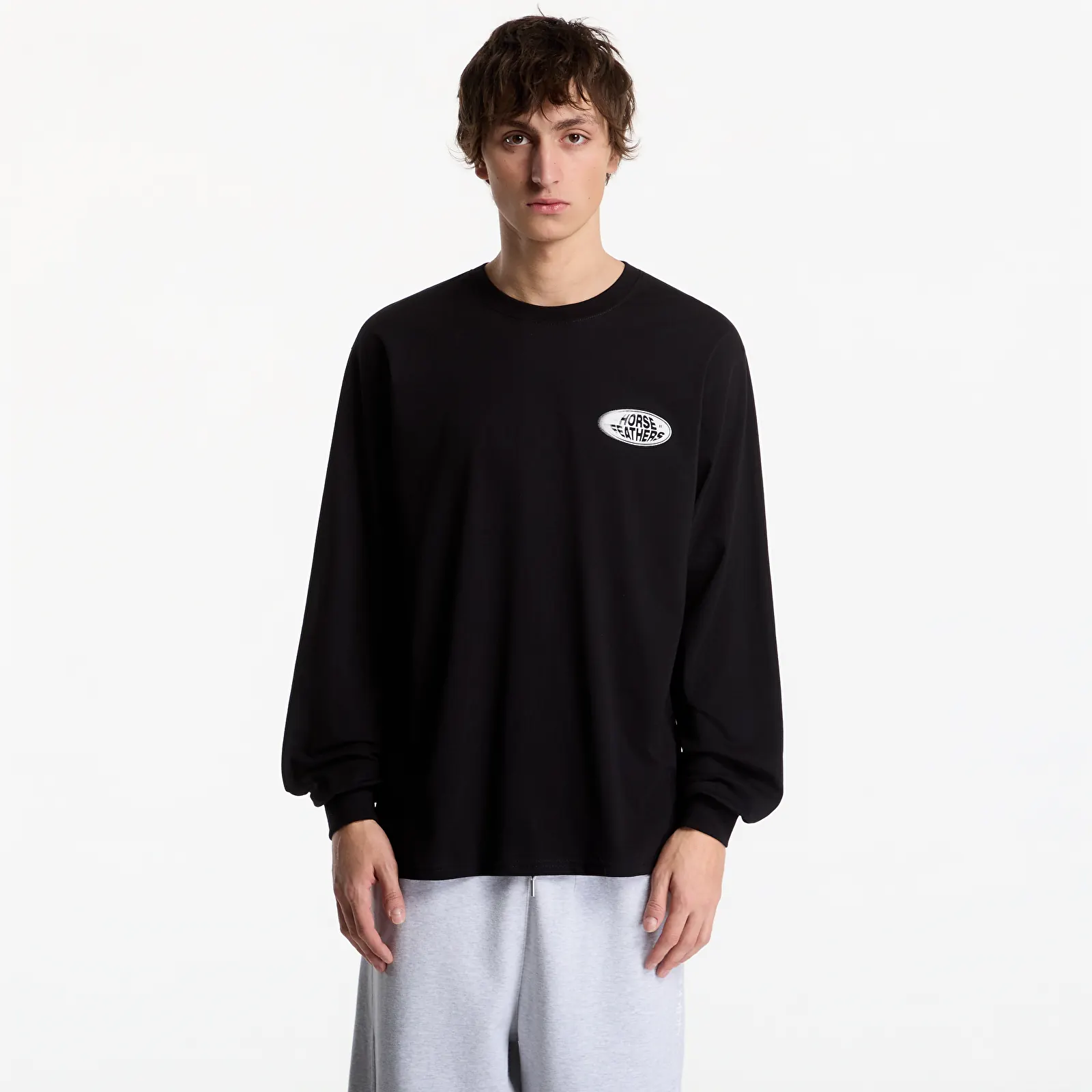 Heren T-shirts Horsefeathers Junky Ls T-Shirt Black