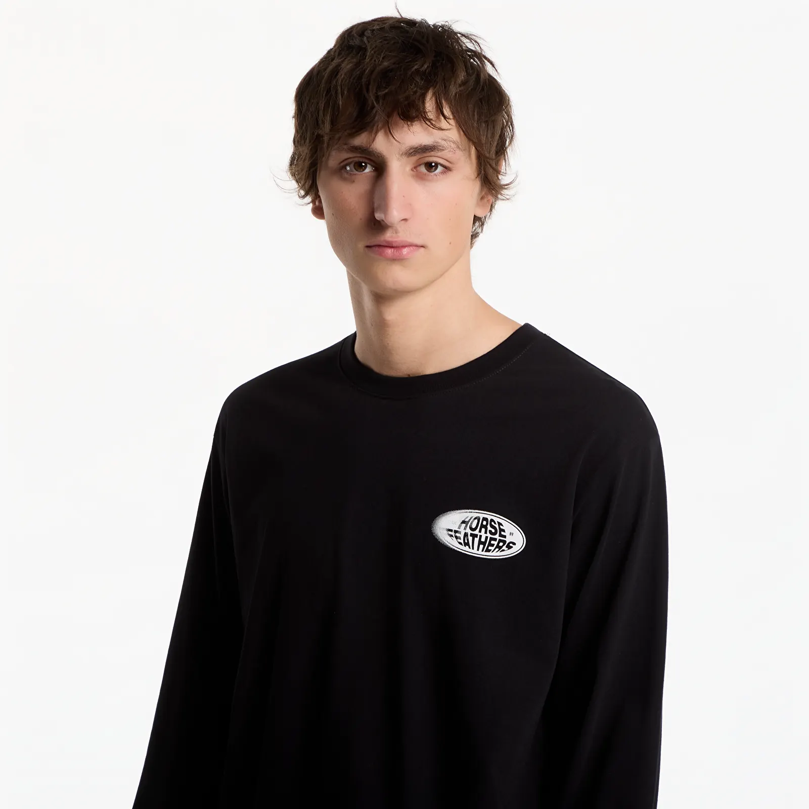 Heren T-shirts Horsefeathers Junky Ls T-Shirt Black