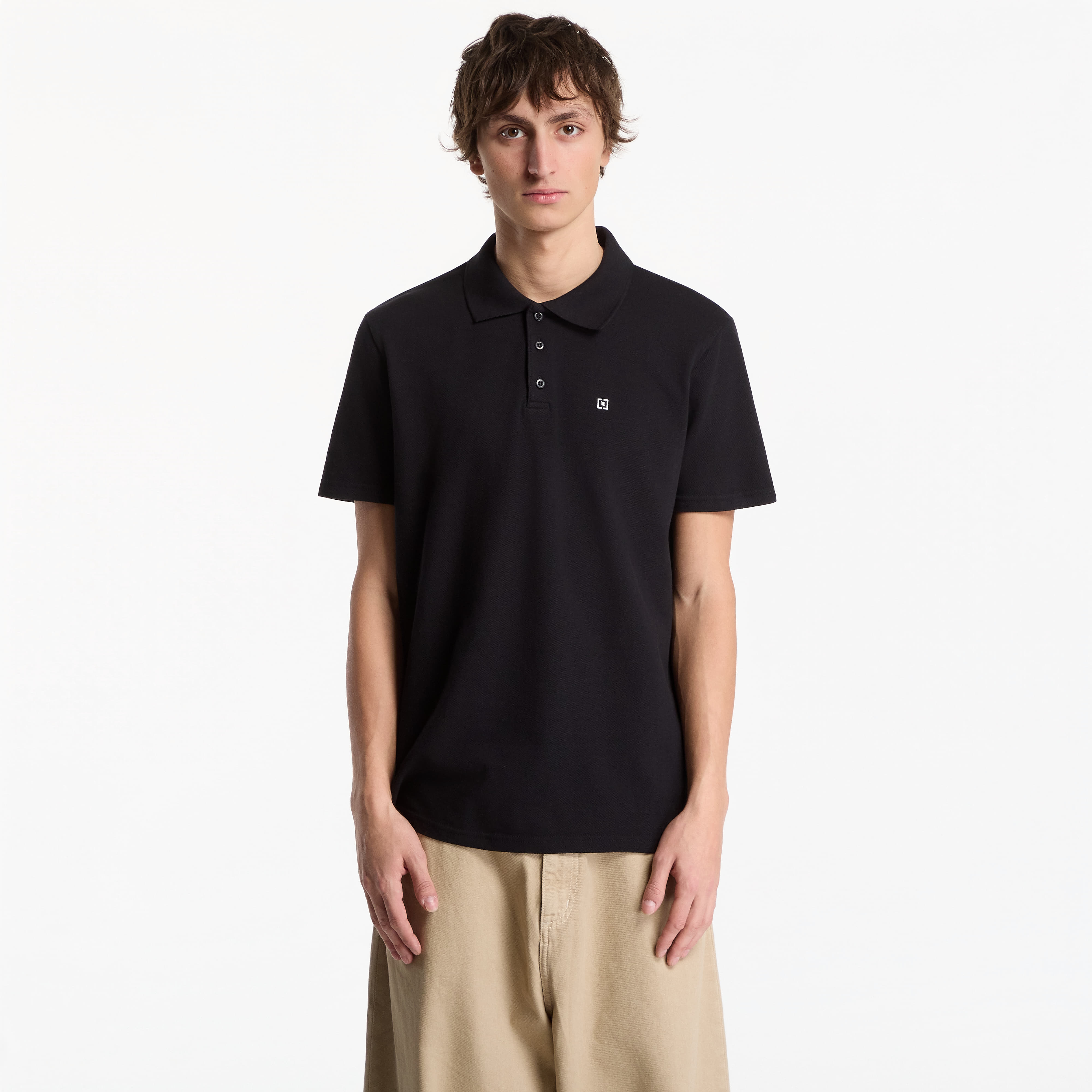 Тениска Horsefeathers Pano Polo T-Shirt Black XXL