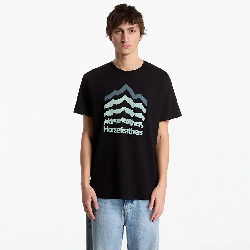 T-särk Horsefeathers Landform T-Shirt Black