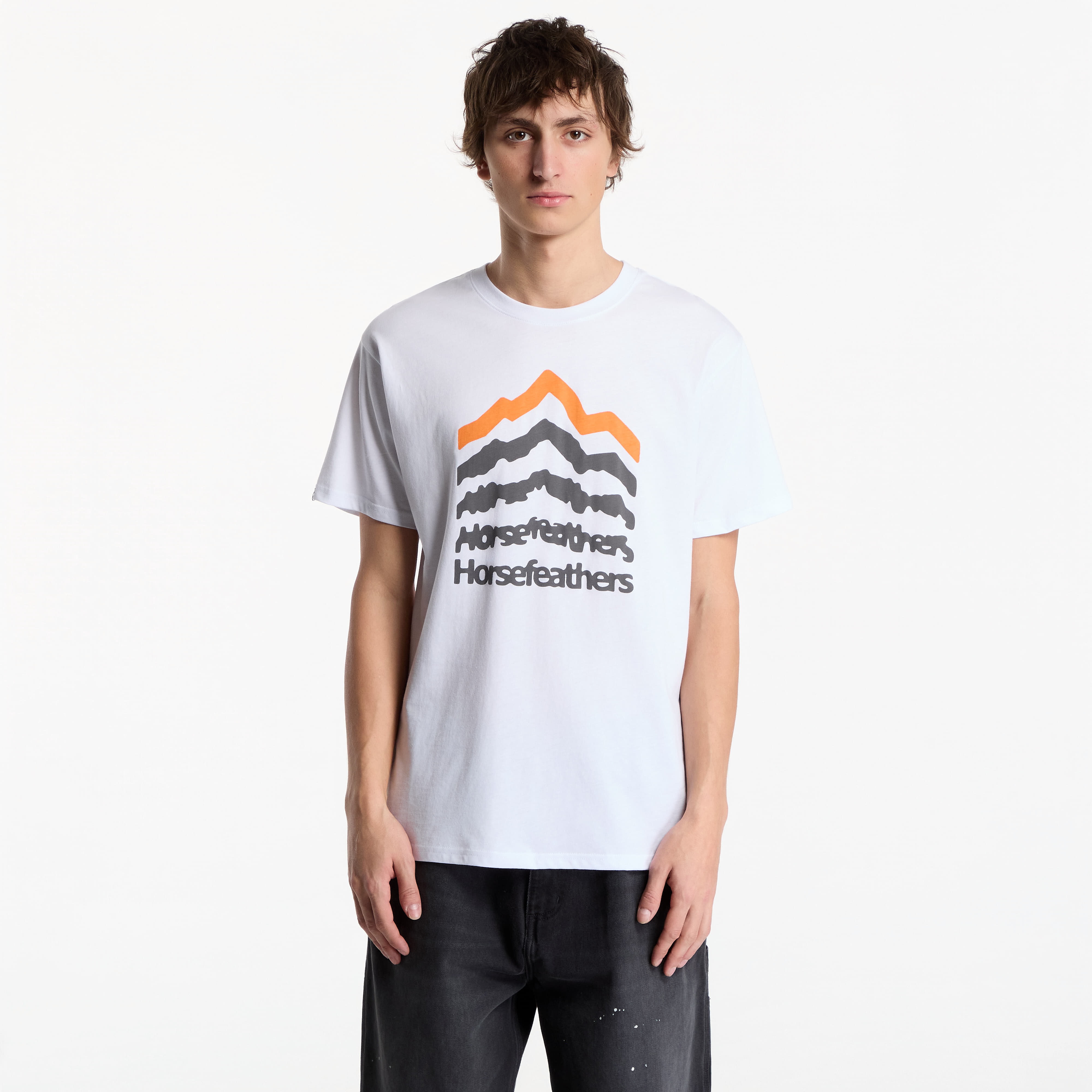 Тениска Horsefeathers Landform T-Shirt White XL