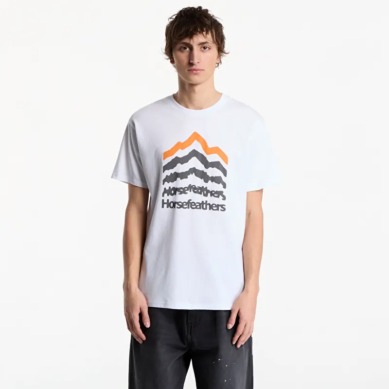 T-särk Horsefeathers Landform T-Shirt White
