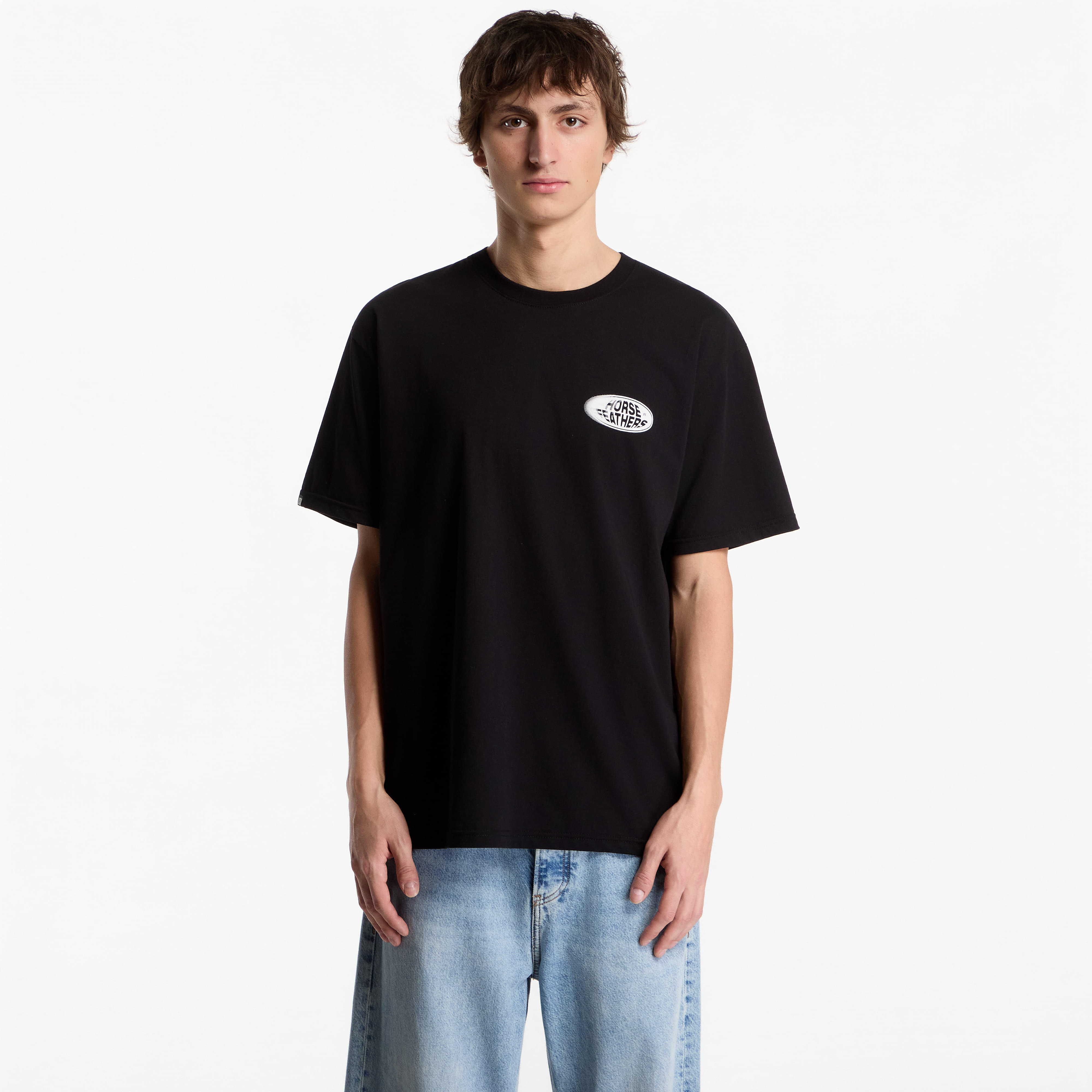 Тениска Horsefeathers Junky T-Shirt Black L