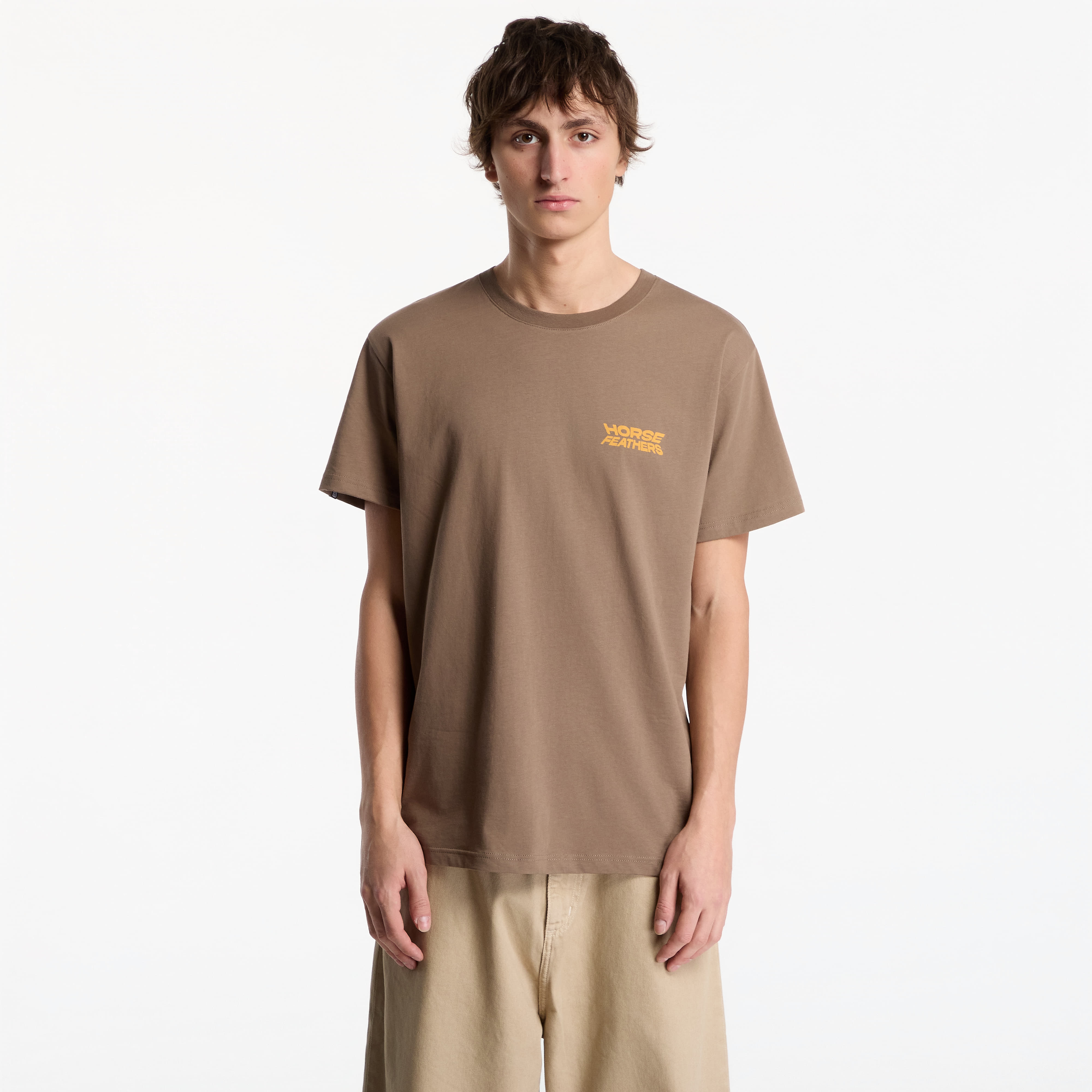 Тениска Horsefeathers Carmy T-Shirt Fossil XL