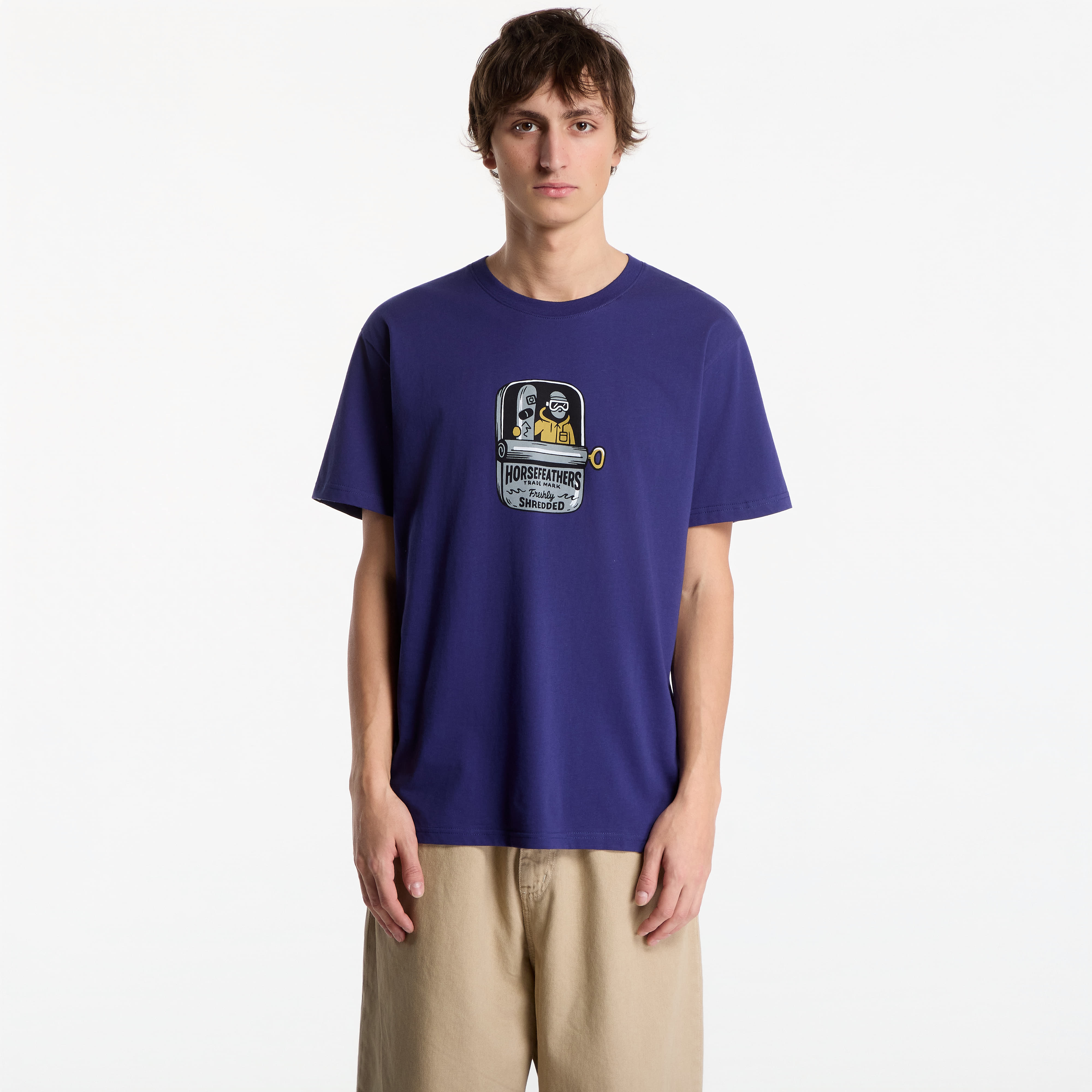 Тениска Horsefeathers Canned T-Shirt Royal Blue L