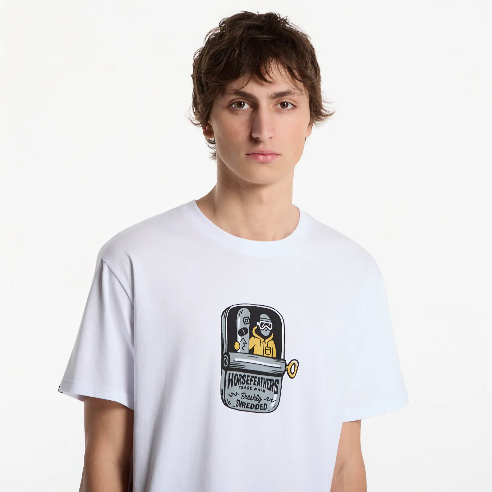 Men's T-shirts Horsefeathers Canned T-Shirt White