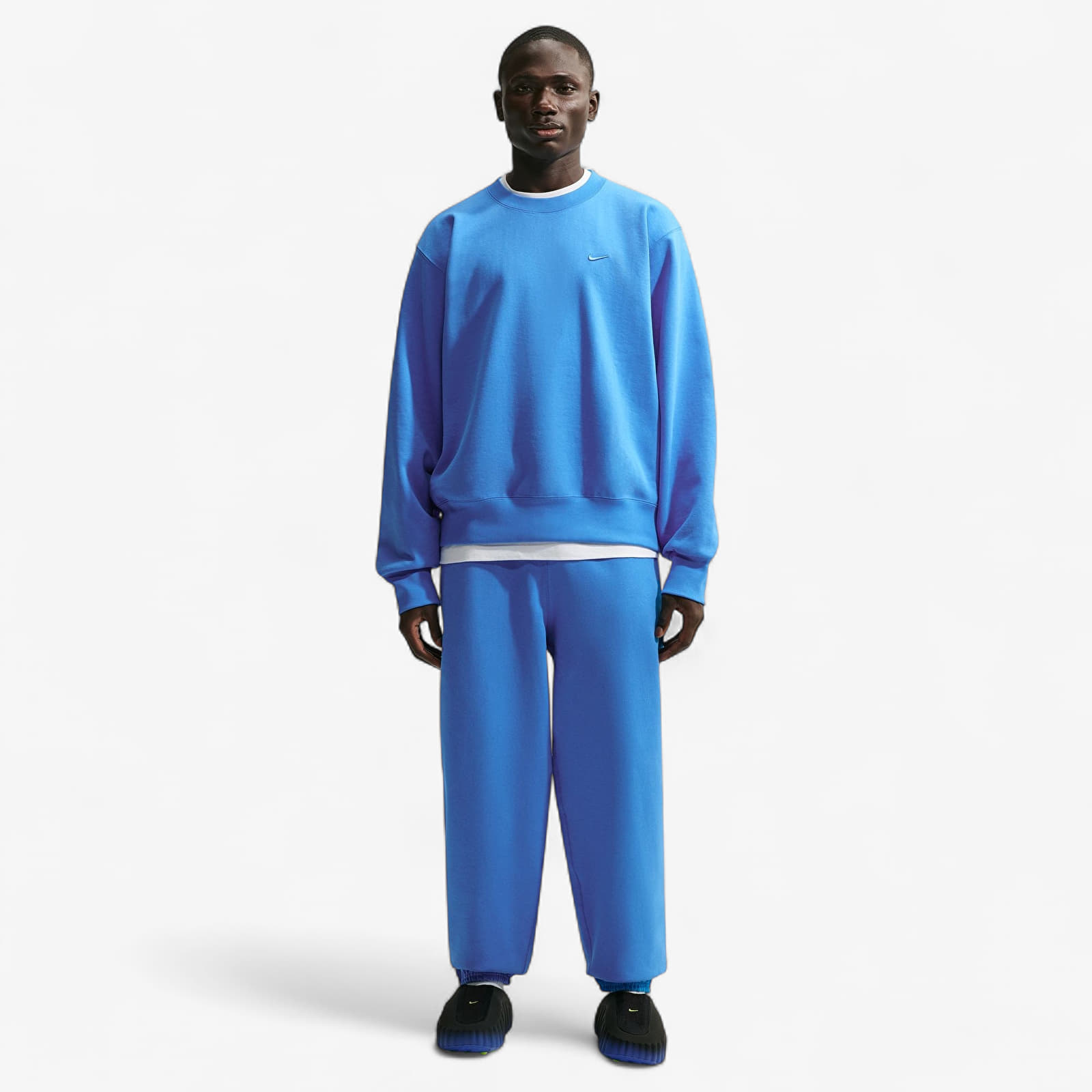 Herren-Sweatshirts Nike Energy Fleece Crew-Neck Sweatshirt Lt Photo Blue