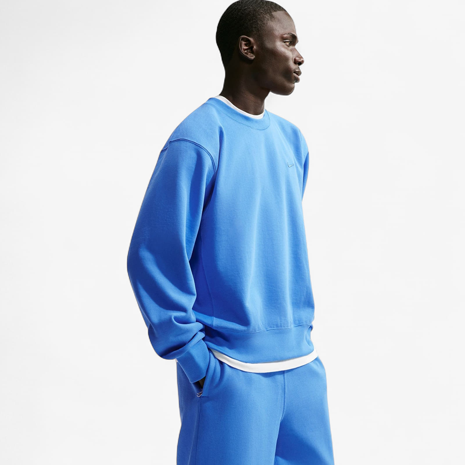 Herren-Sweatshirts Nike Energy Fleece Crew-Neck Sweatshirt Lt Photo Blue