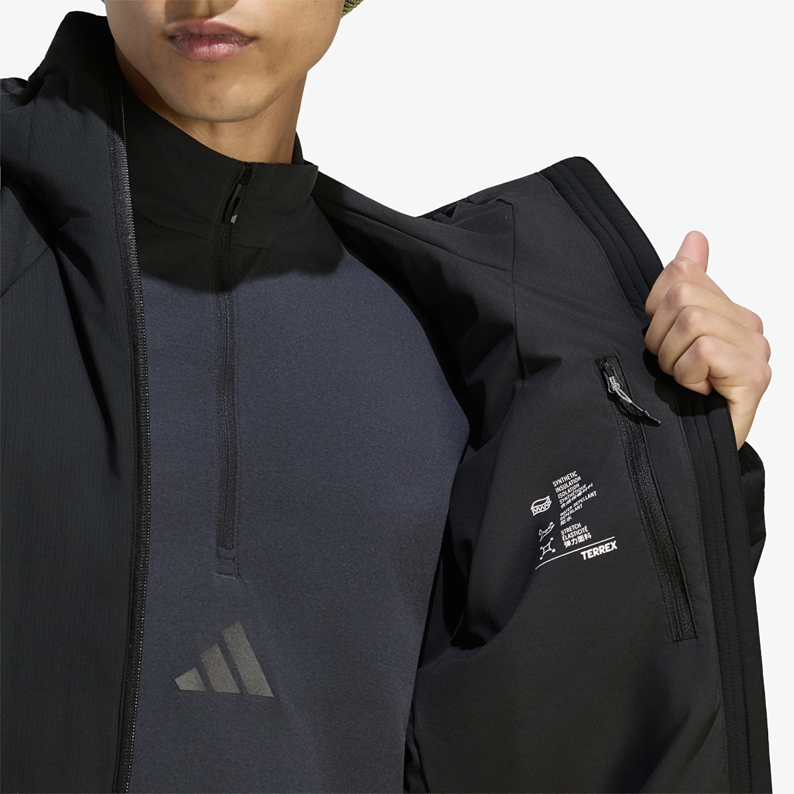 Herrenjacken adidas Terrex Xperior Pro Primaloft CLIMAWARM+ Stretch Jacket Black