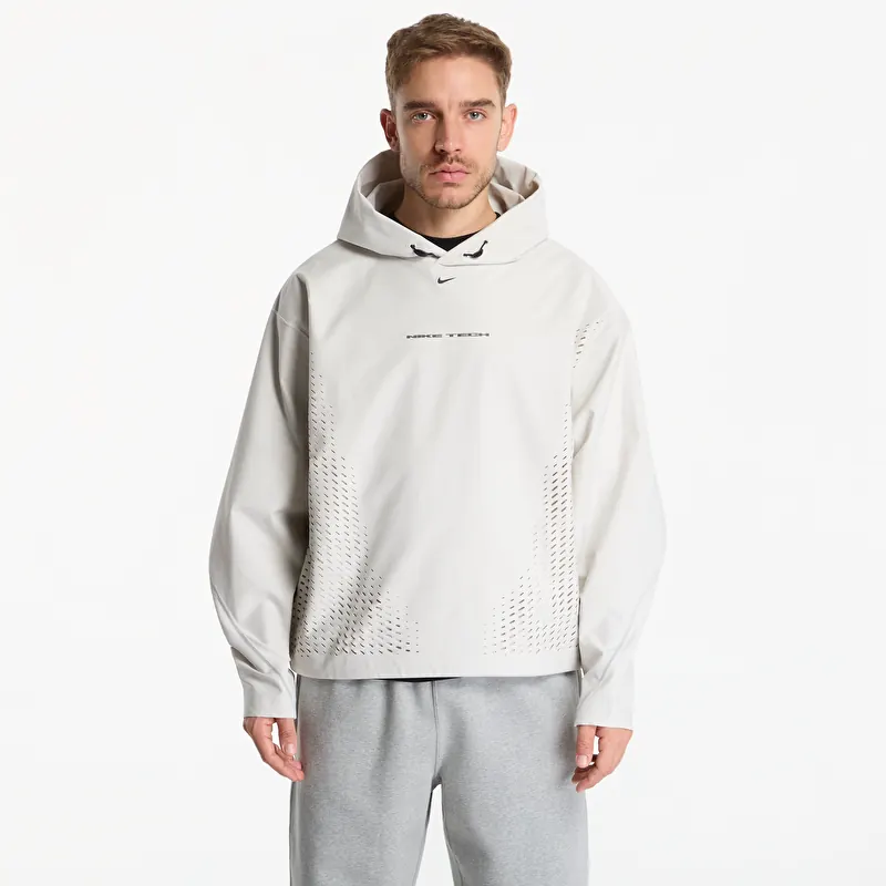Hoodica Nike Tech Men's Dri-FIT Shori Knit Pullover Hoodie Light Bone/ Black