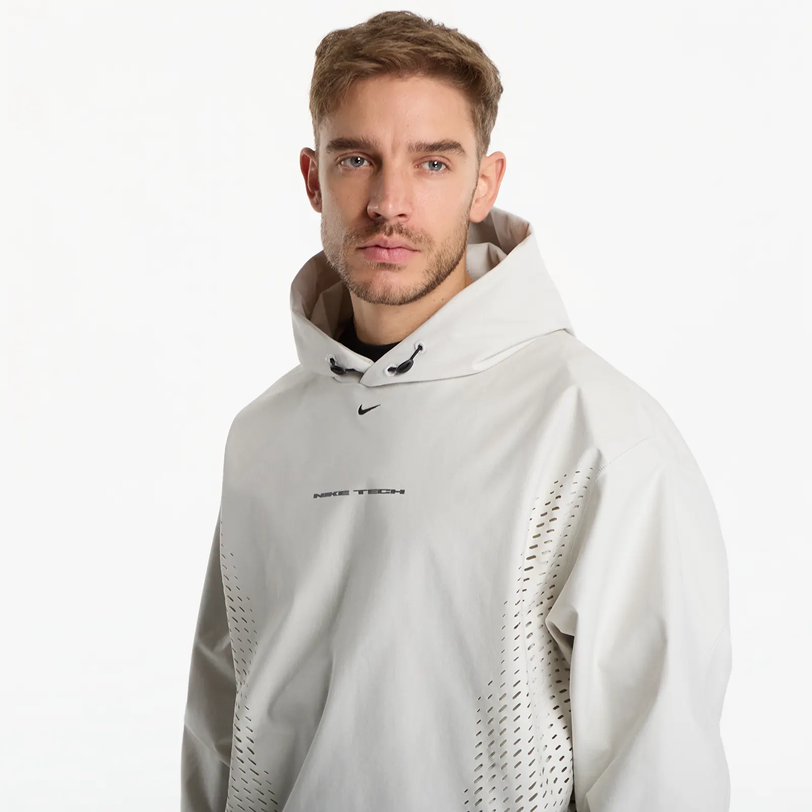 Hoodies and sweatshirts  Nike Tech Men's Dri-FIT Shori Knit Pullover Hoodie Light Bone/ Black