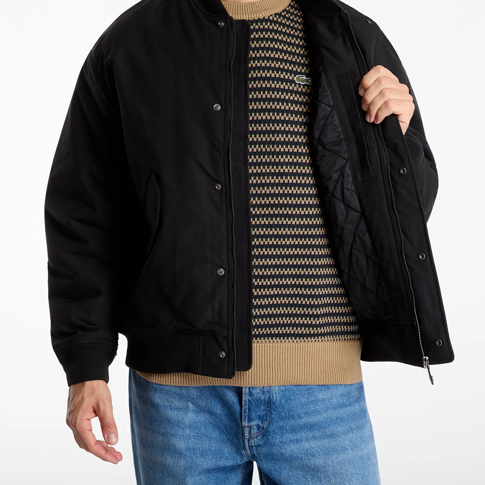 Jacken Lacoste Bombers & Varsities Black