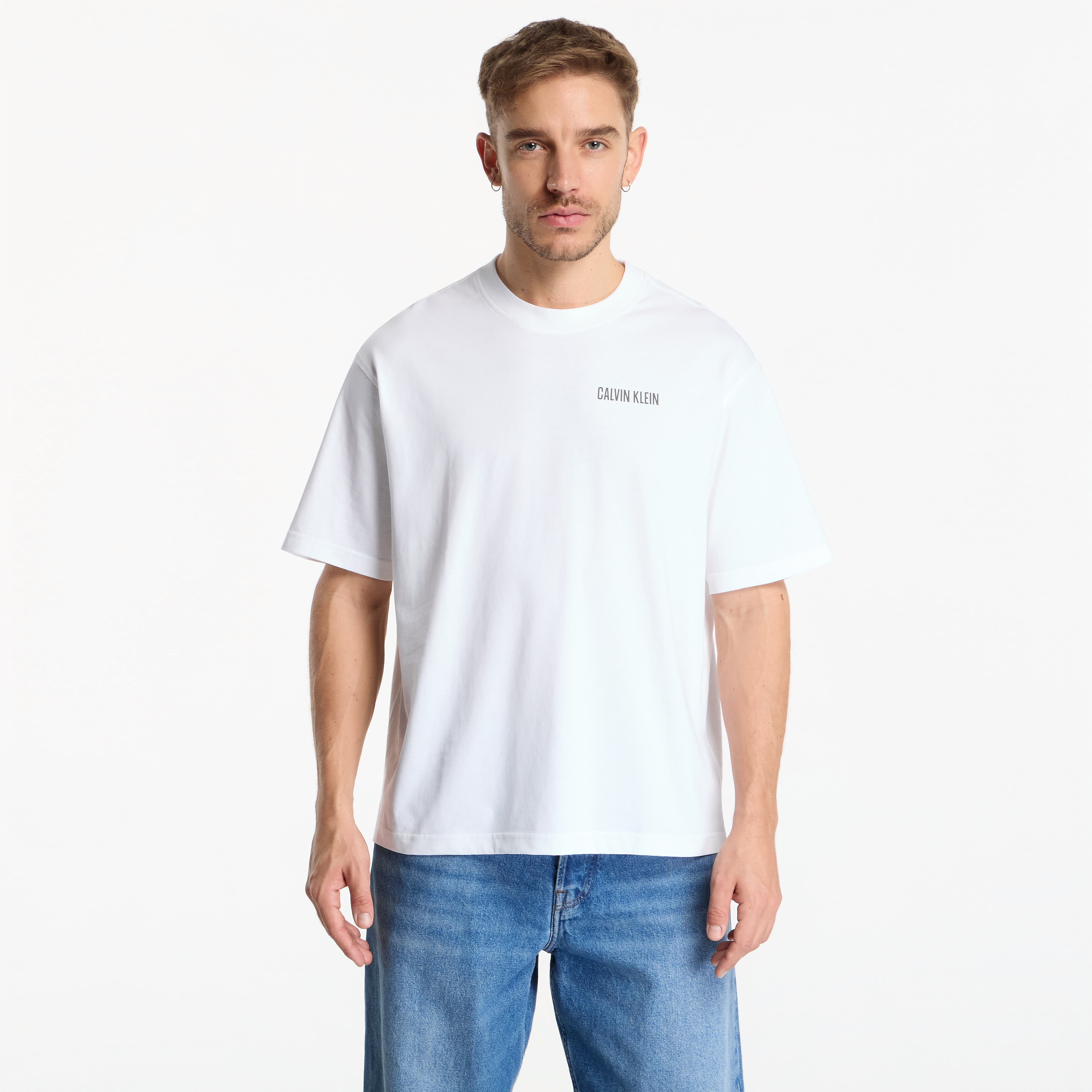 Тениска Calvin Klein Jeans Ss Rlx 20S Calvin Or Nthing Bck Bright White L
