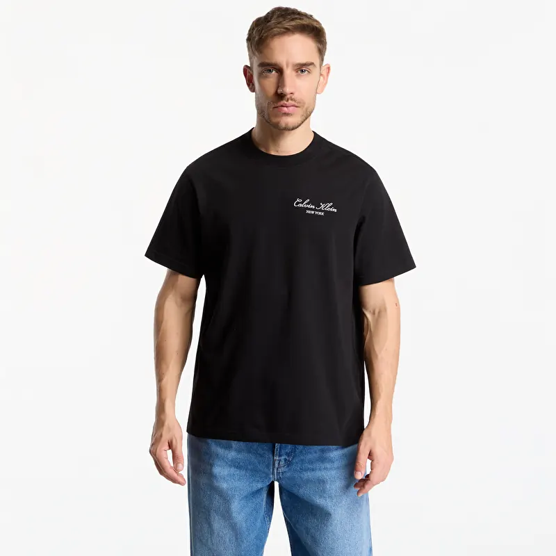 T-Shirt Calvin Klein Jeans Ss Easy 20S Script Calvin Klein Black