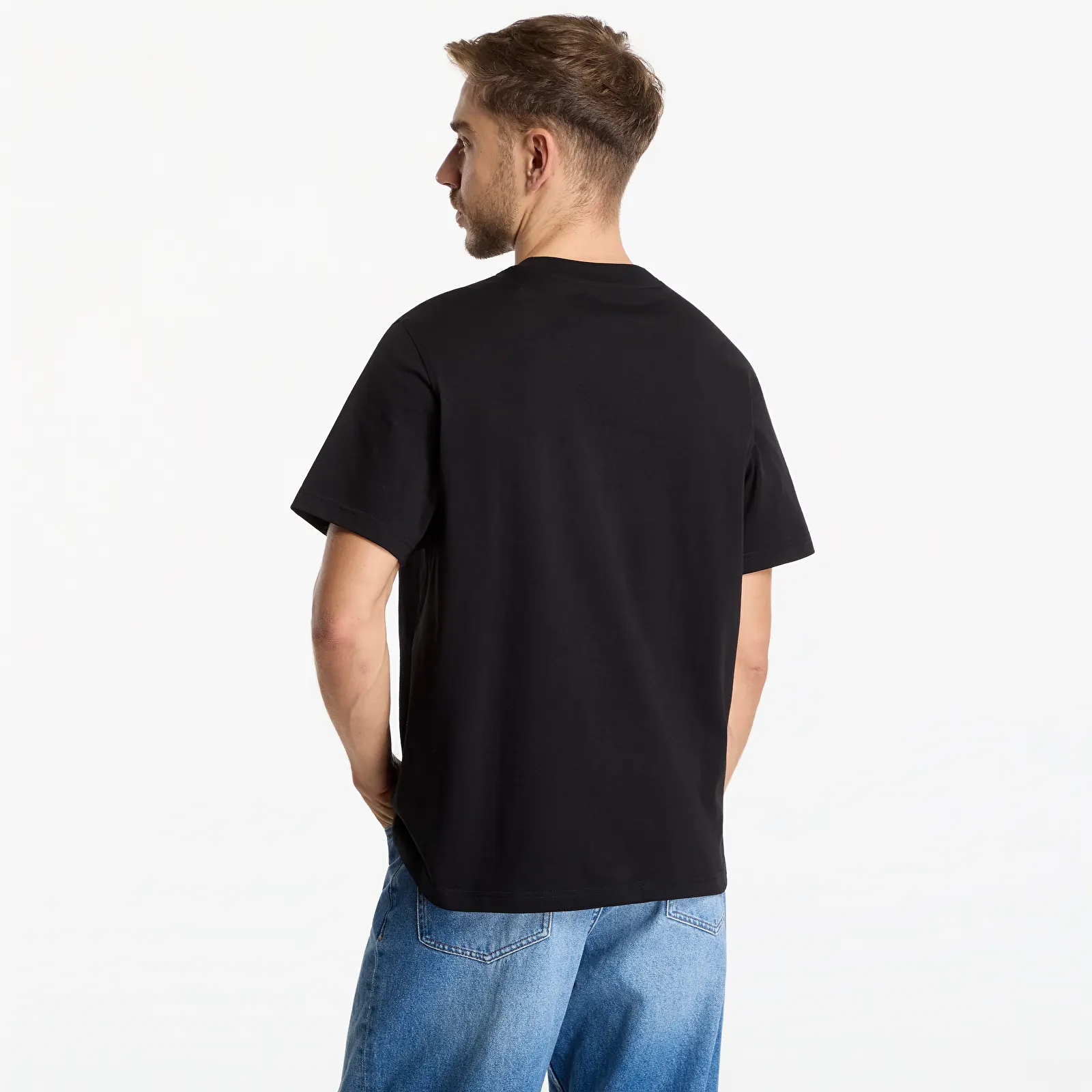 Trička Calvin Klein Jeans Ss Easy 20S Script Calvin Klein Black