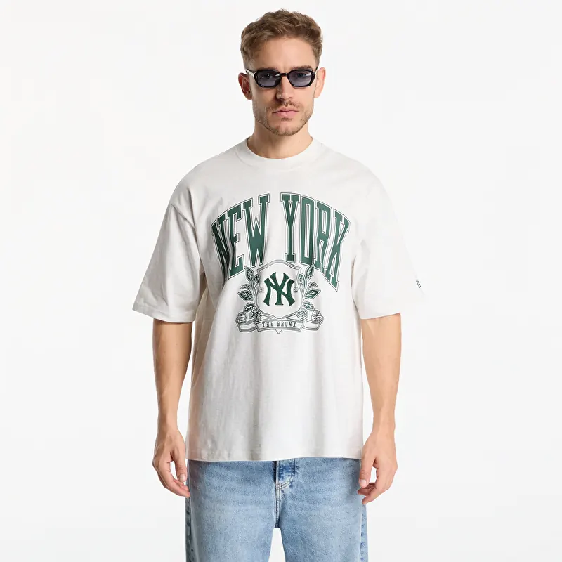 T-shirt New Era MLB Arch Graphic OS Tee New York Yankees UNISEX Eggshell