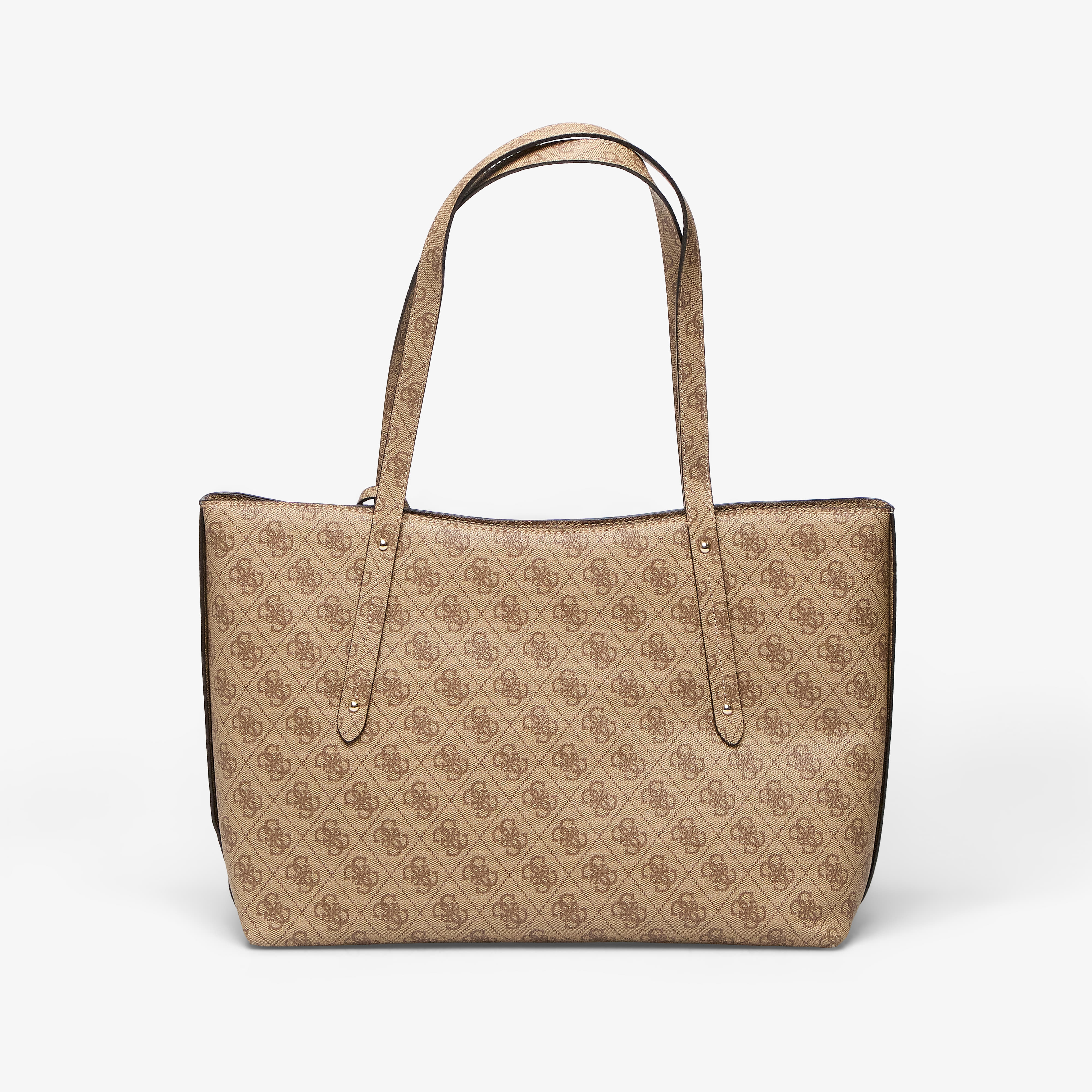 GUESS Guess Brenton Top Zip Tote Latte Logo Universal - 2
