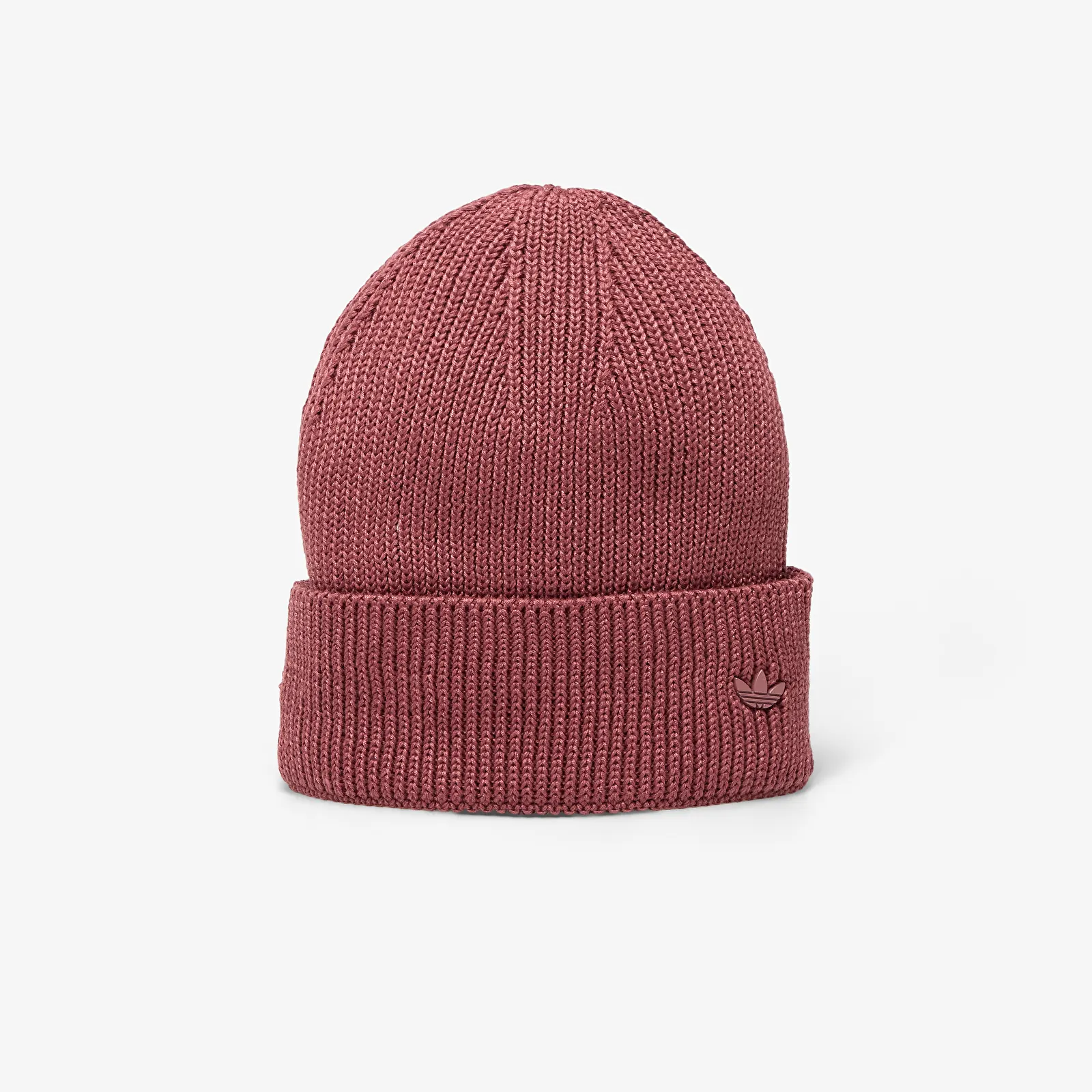 Hattar för män adidas Everyday Icons Beanie With Tonal Metal Trefoil Quiet Crimson