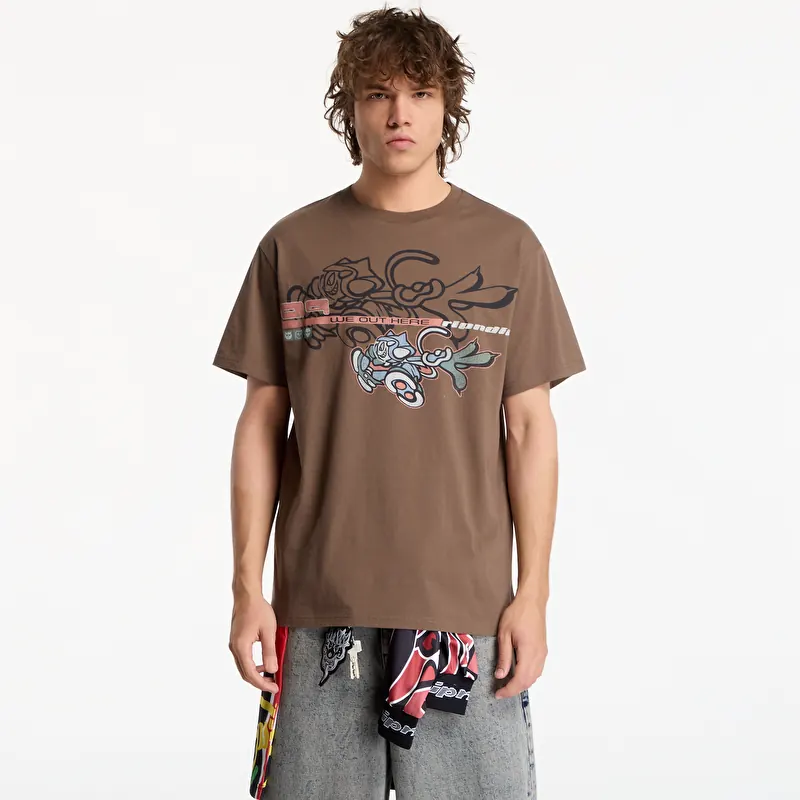 Póló RIPNDIP Cyclone Tee Dusty Brown