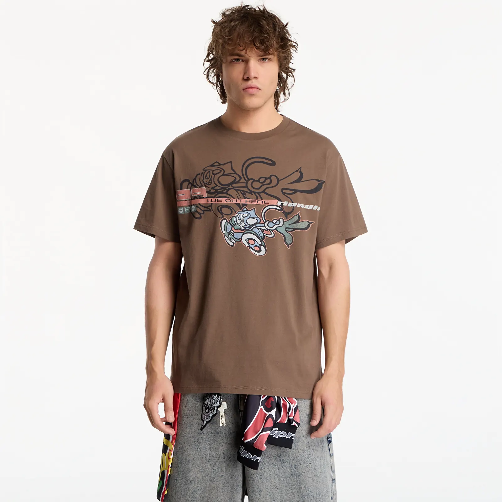 Мужские футболки RIPNDIP Cyclone Tee Dusty Brown