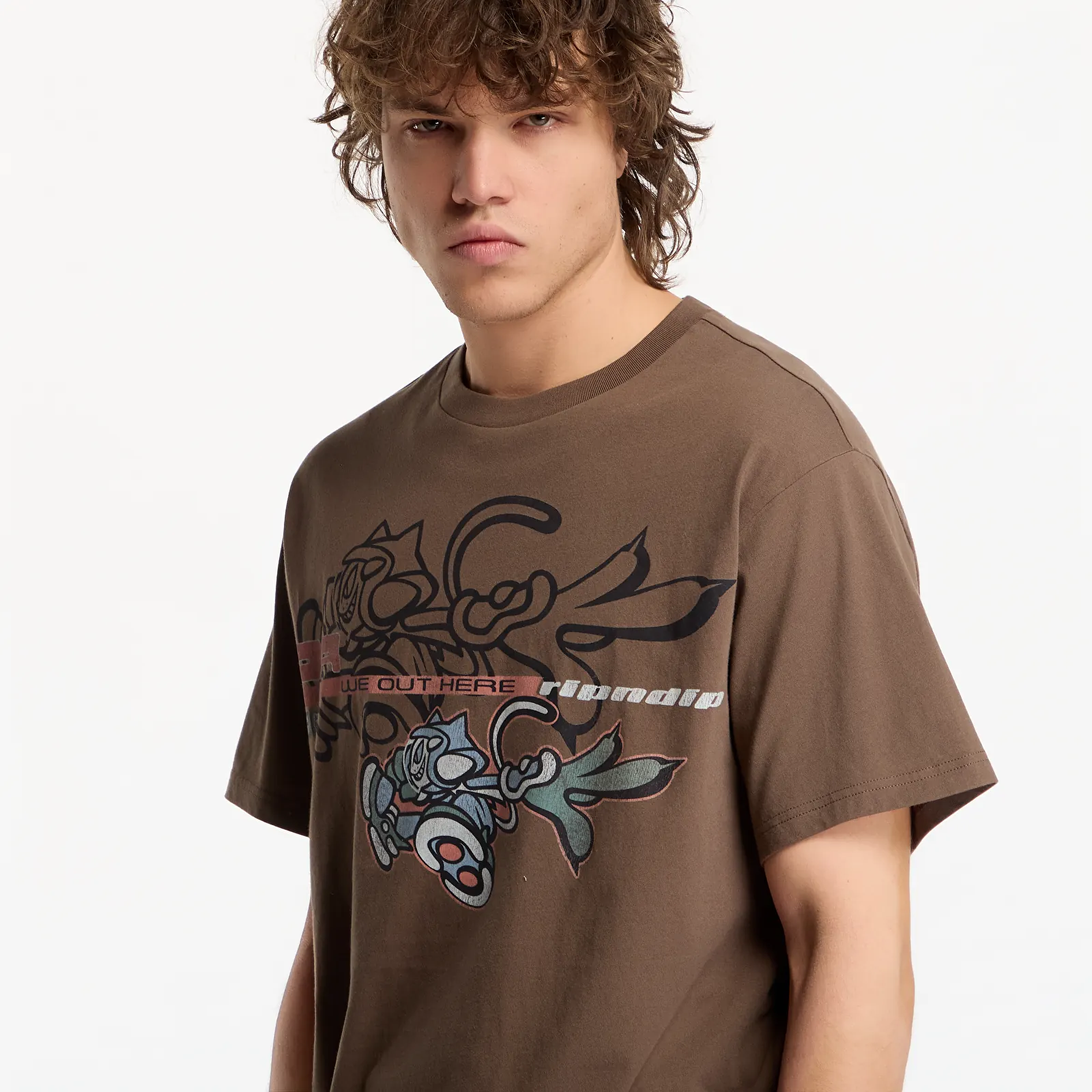Мужские футболки RIPNDIP Cyclone Tee Dusty Brown