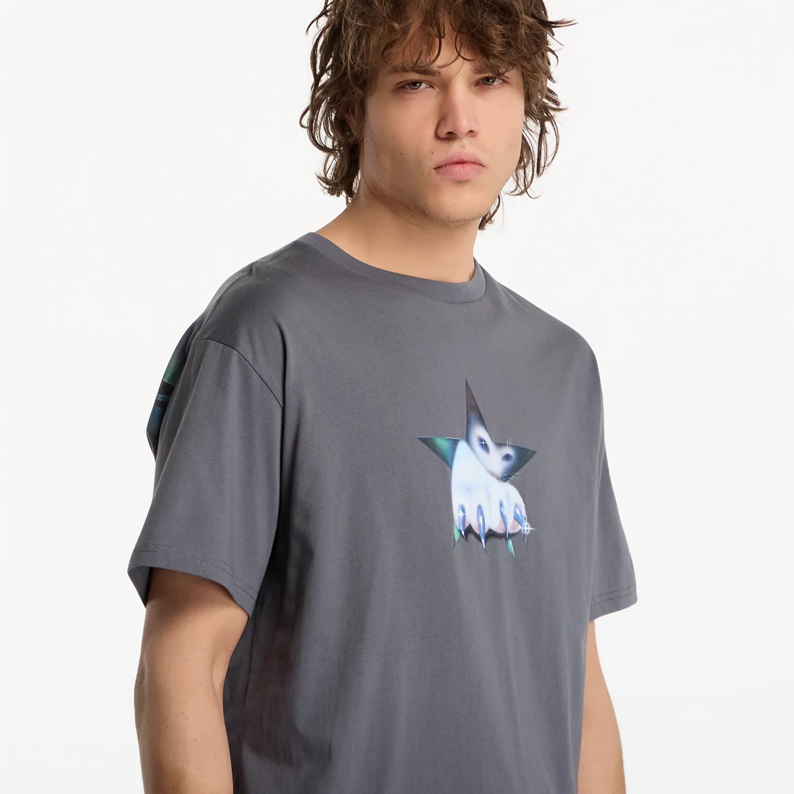 Men's T-shirts RIPNDIP Nerm Claw Tee Charcoal