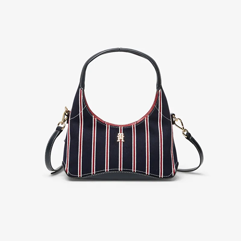 Tommy Hilfiger Th Everyday Mini Hobo Stripe Space Blue