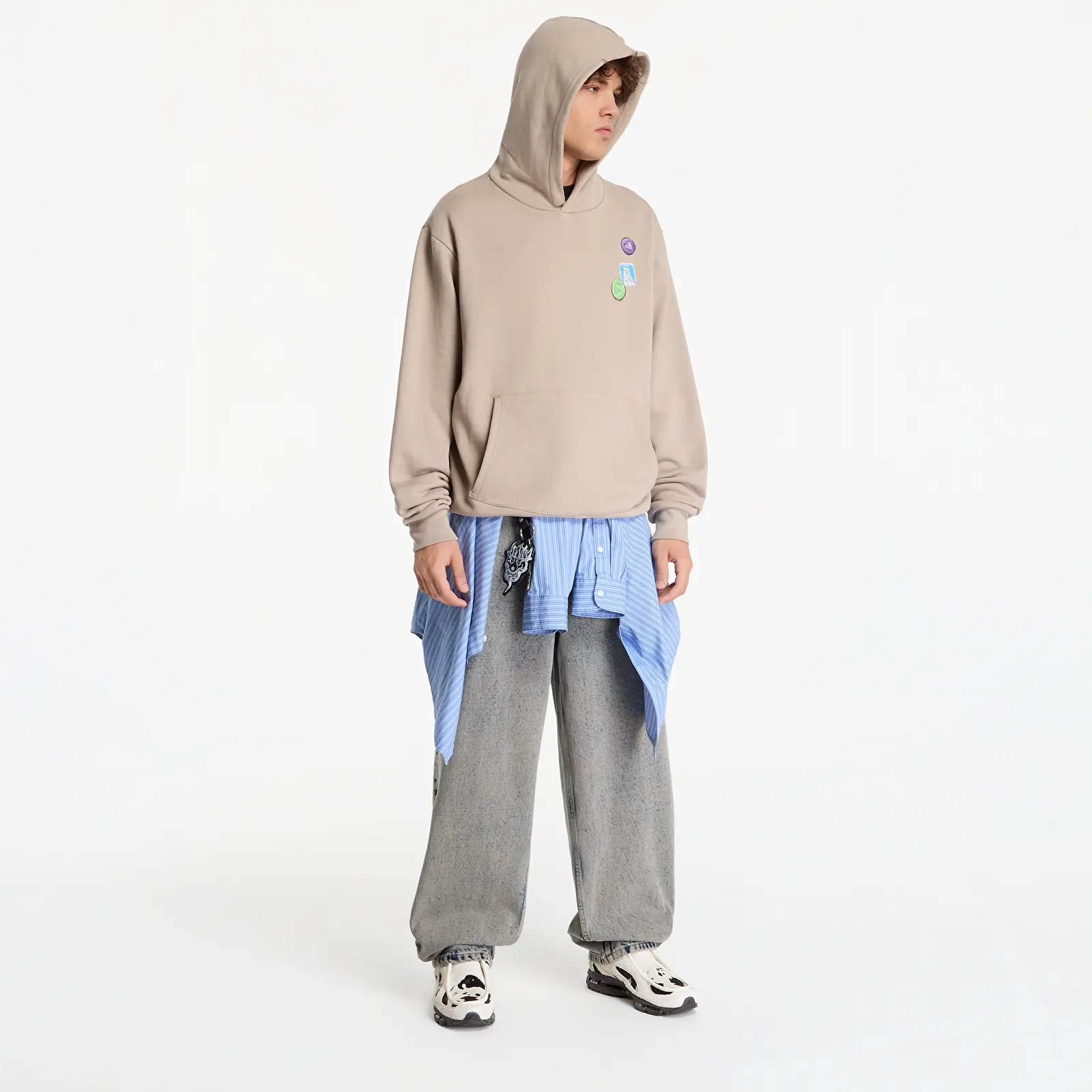 Pánske mikiny RIPNDIP Vitamins Hoodie Sand