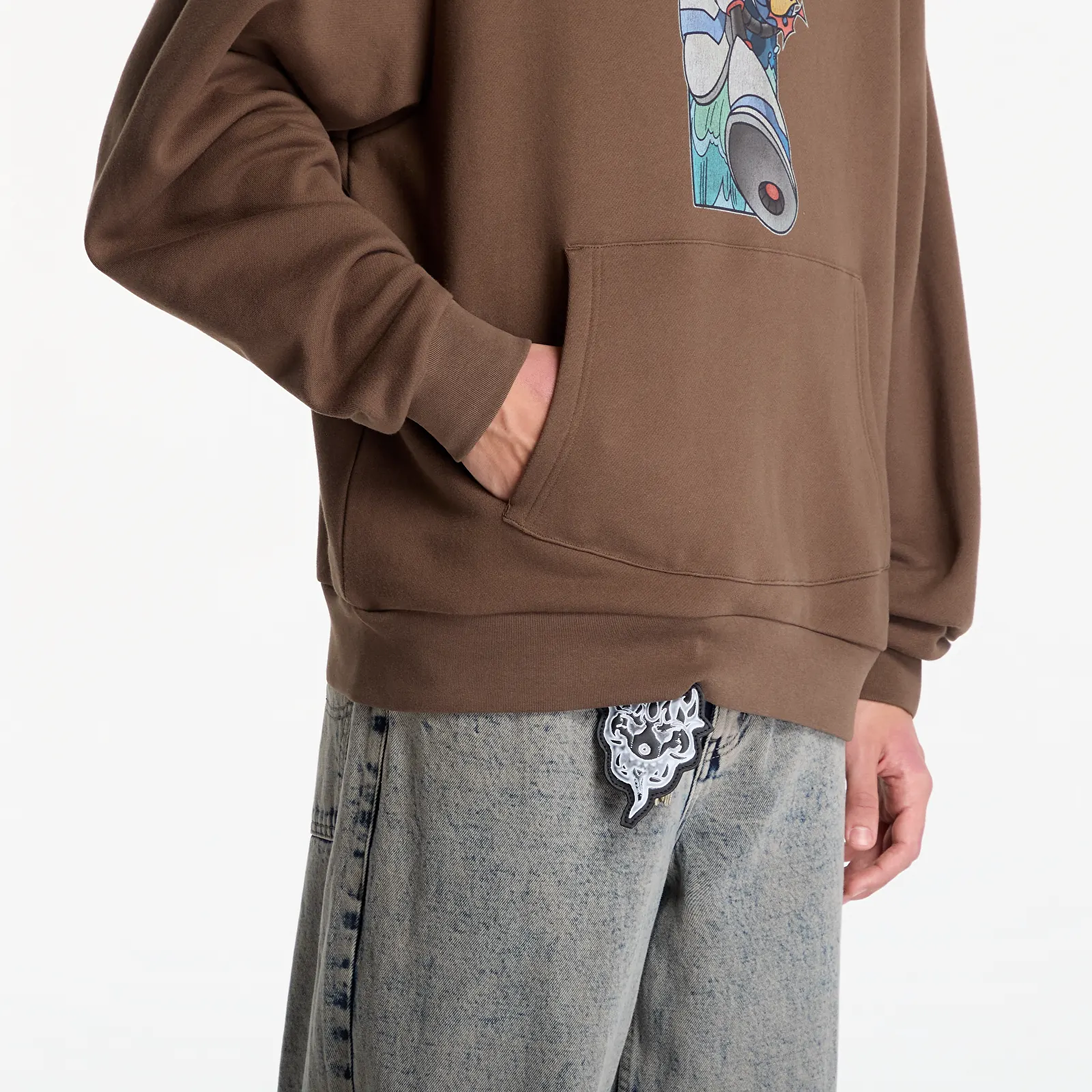 Men's sweatshirts RIPNDIP Rokkunerm Hoodie Dusty Brown
