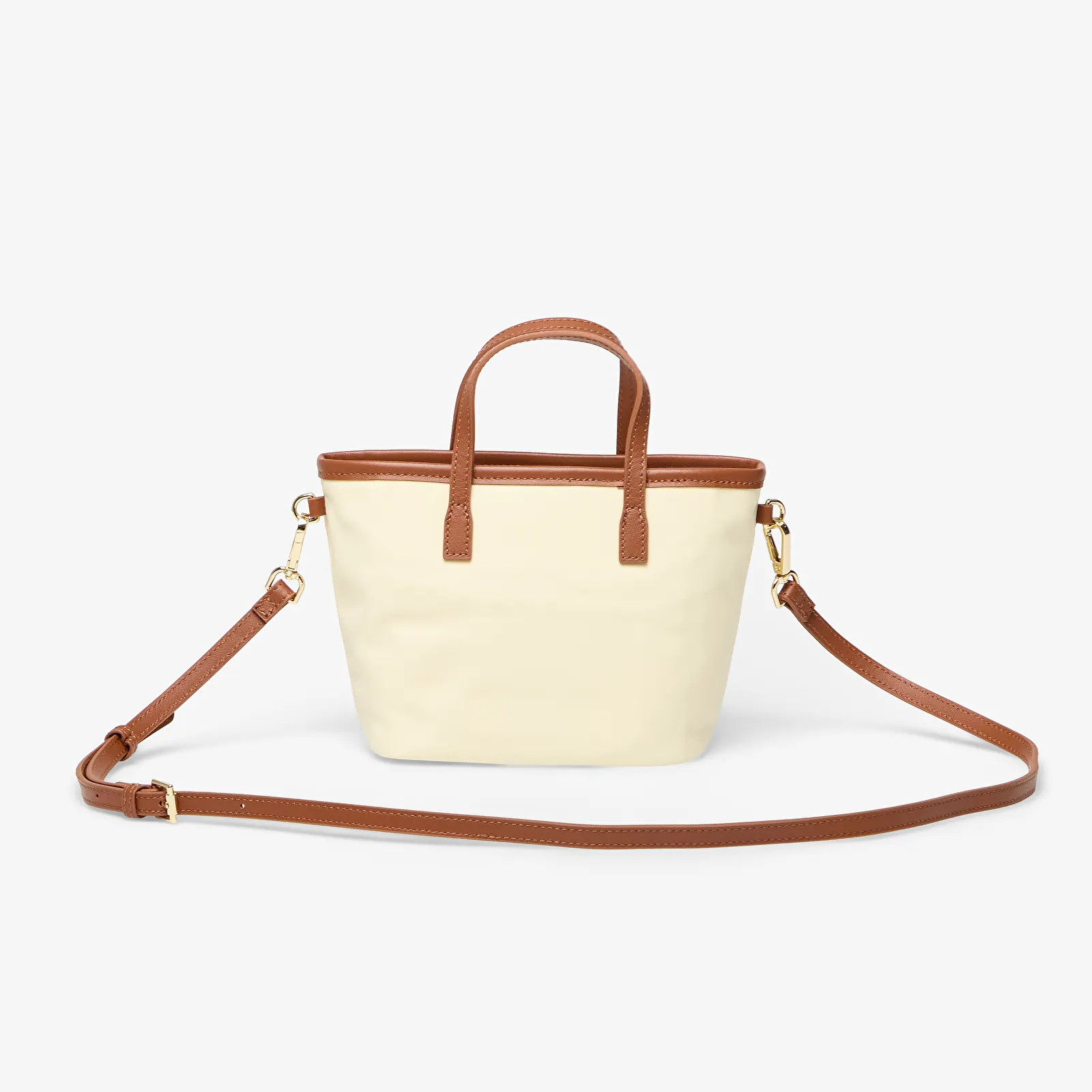 Torbice MC2 Saint Barth City Bag Mini Nylon Off White/ Brown