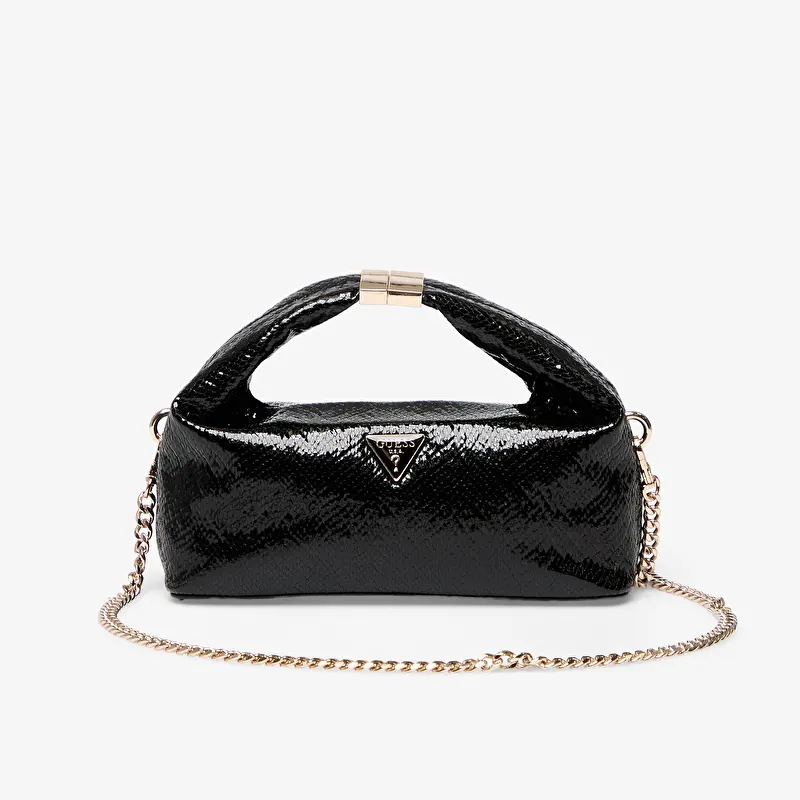 Guess Jewels Top Handle Pouch Black