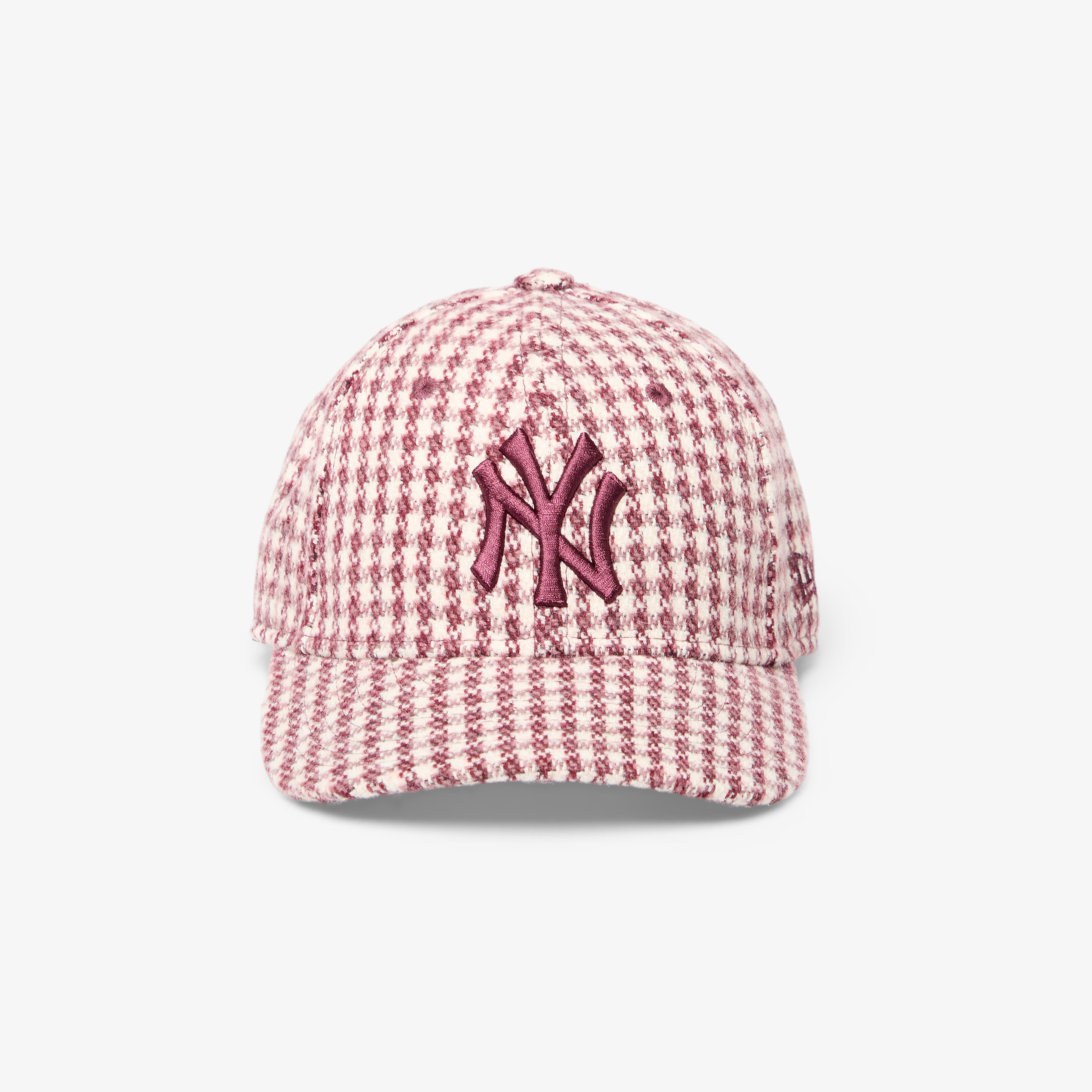 Шапка New Era 9FORTY M-Crown MLB Houndstooth New York Yankees Dark Red/ Beige Universal