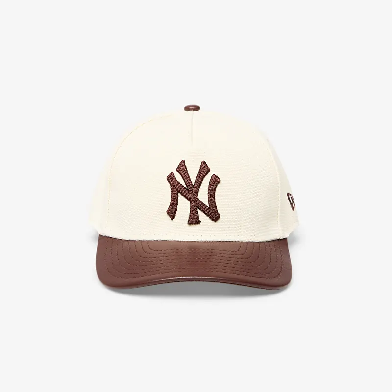 Кепка New Era 9FORTY M-Crown A-Frame MLB Fabric Mix New York Yankees Beige/ Brown