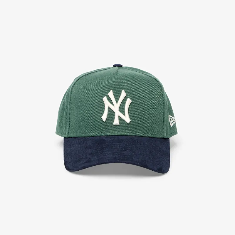 Tappo New Era 9FORTY A-Frame MLB Suede Visor New York Yankees Dark Green