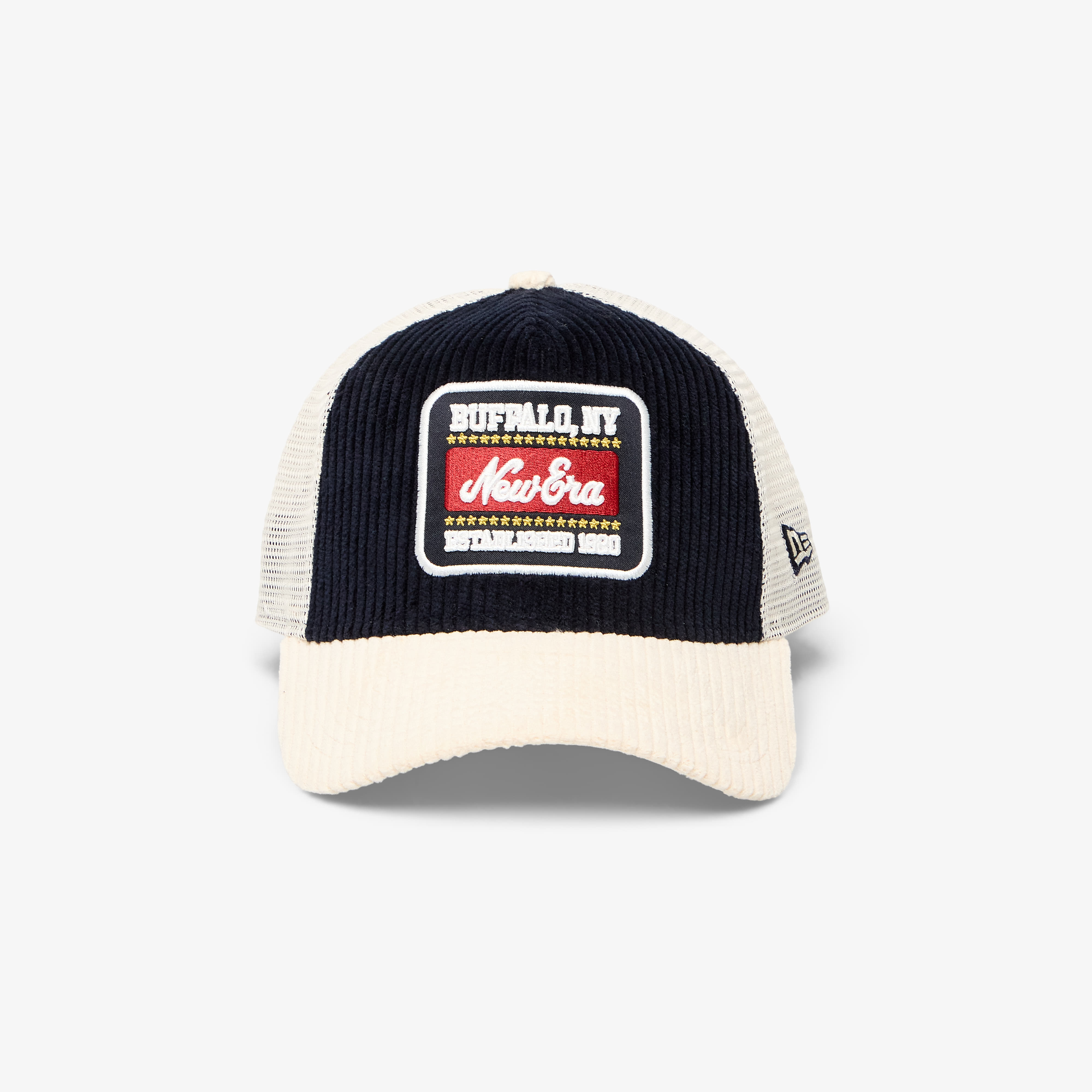 Шапка New Era 9FORTY A-Frame Trucker Cord Visor Navy/ Stone Universal