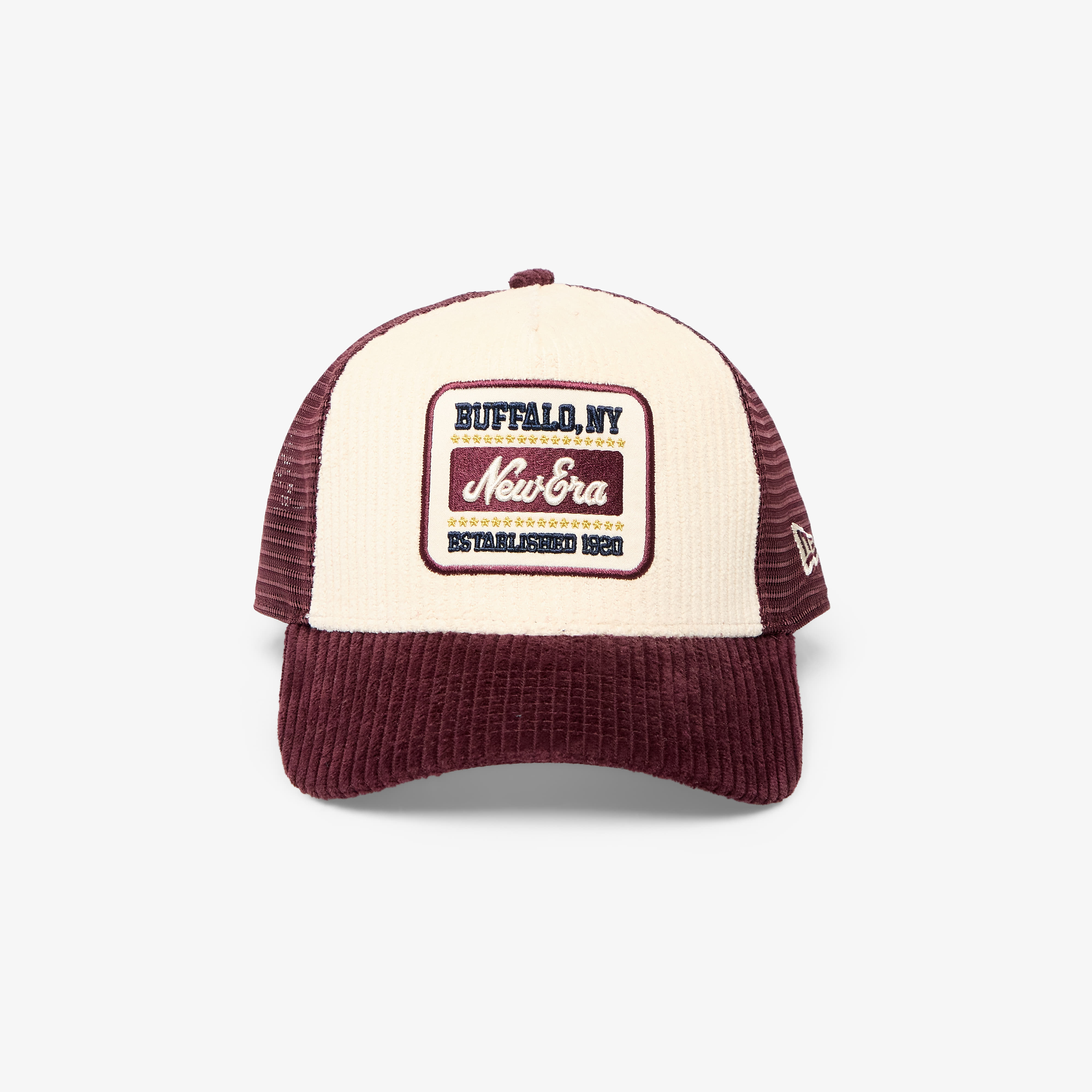 Шапка New Era 9FORTY A-Frame Trucker Cord Visor Maroon/ Stone Universal