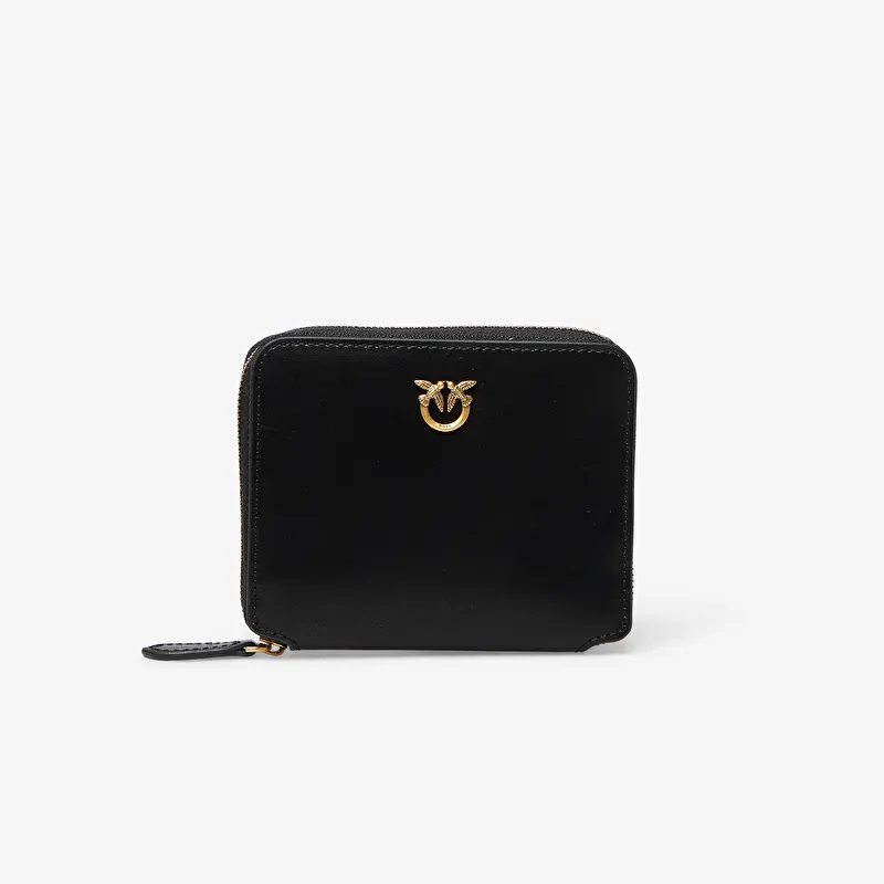 Brieftasche Pinko Taylor Zip Around Vitello Seta Black