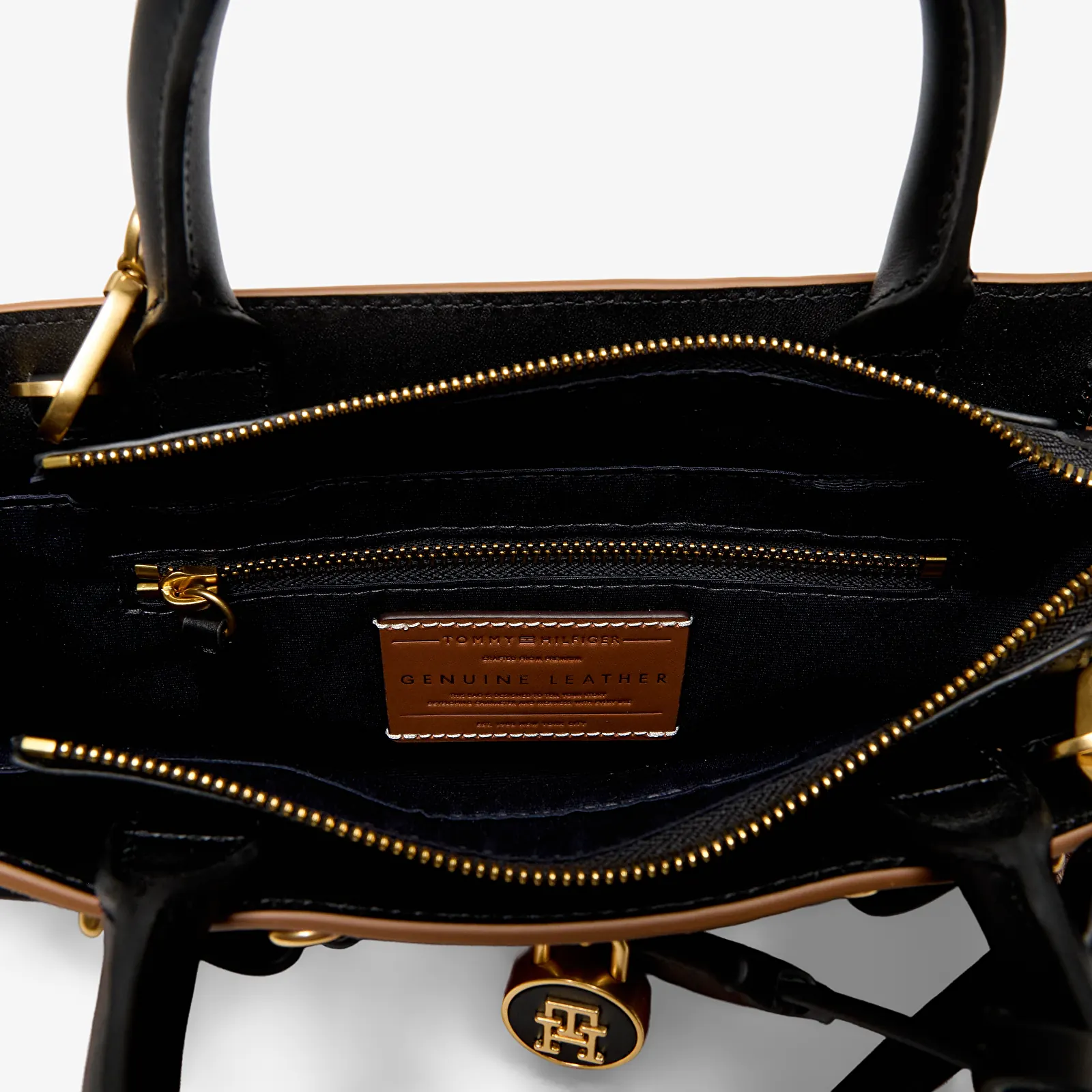 Rankinės Tommy Hilfiger American Icon Mini Tote Suede Le Cognac