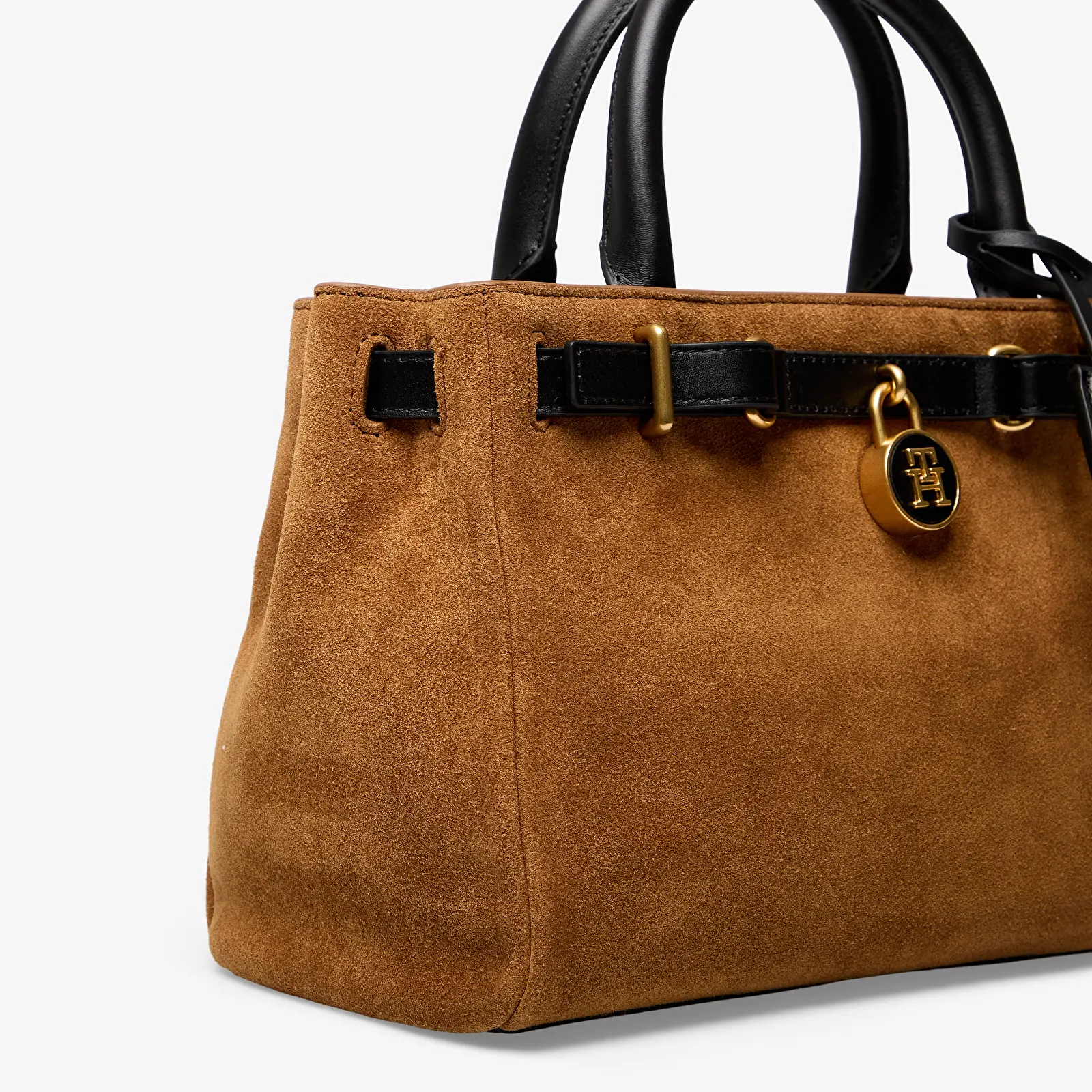 Rankinės Tommy Hilfiger American Icon Mini Tote Suede Le Cognac