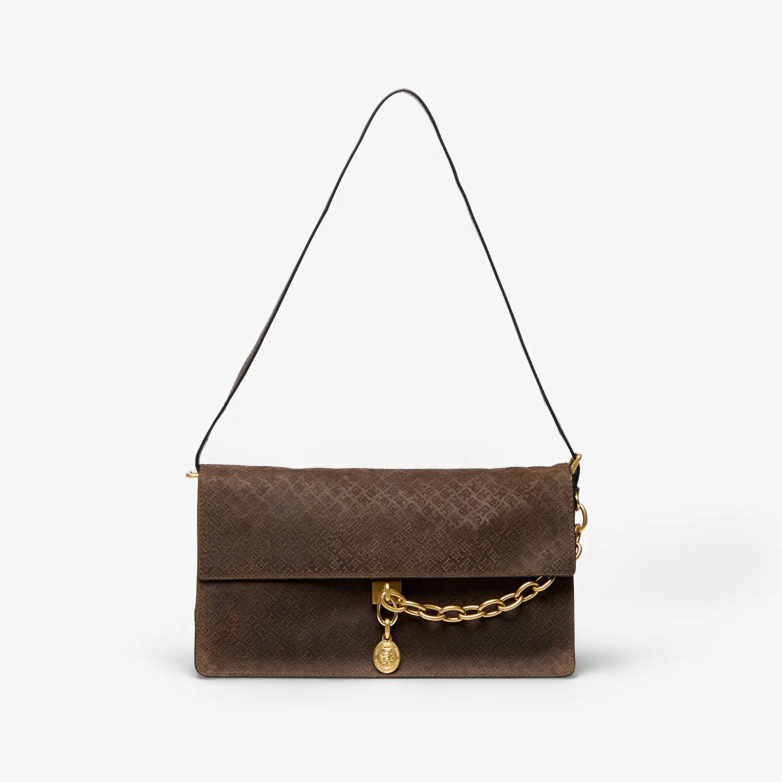 Torbice Tommy Hilfiger Crest Leather Shoul Bag Sue Mono Fondant Brown