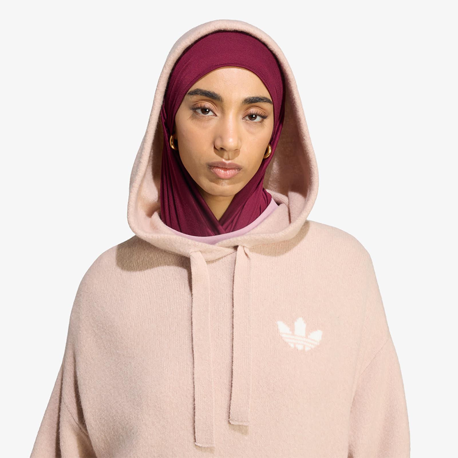 Sieviešu džemperi adidas Essentials Knit Hoodie Wonder Taupe