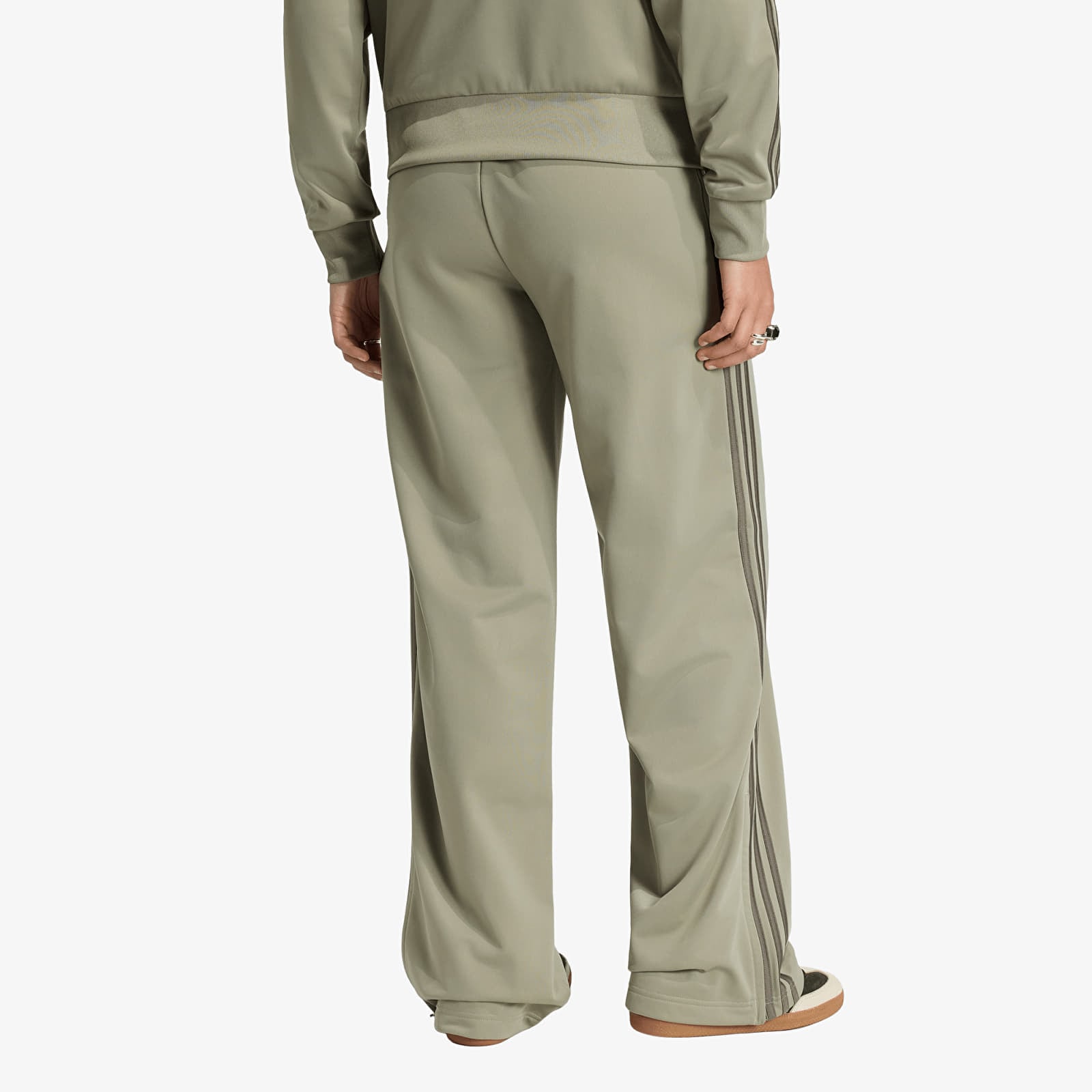 Ženske trenirke adidas Firebird Loose Tracksuit Pants Silver Pebble/ Branch