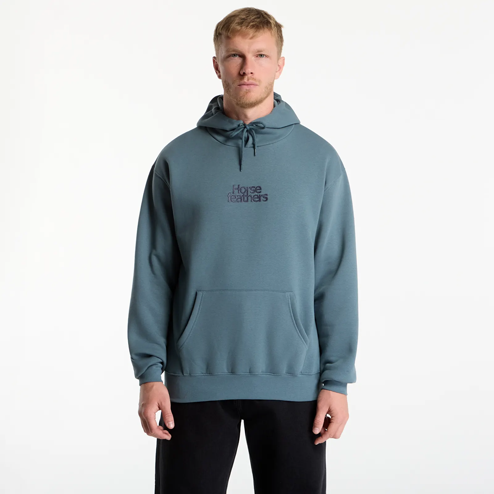 Férfi kapucnis pulcsik Horsefeathers Darby Sweatshirt Storm